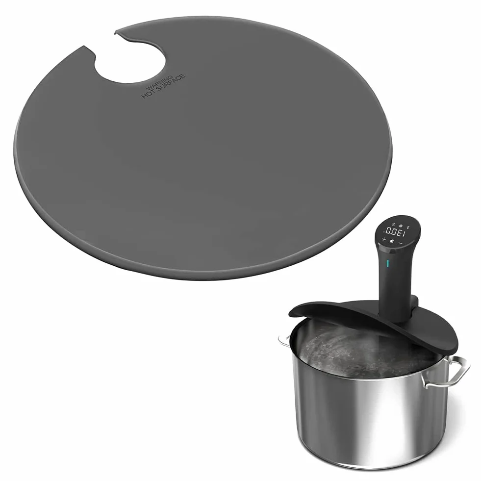 Silikon do garnków 25 cm kompatybilny z kuchenkami Sous Vide szary