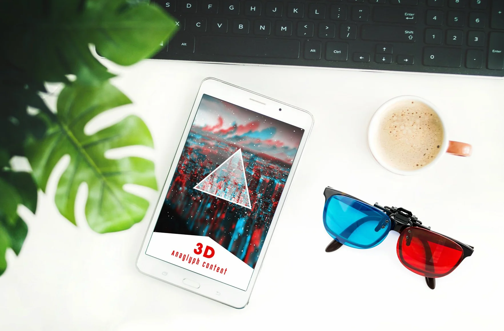 Okulary 3D Clip-On czerwone/niebieskie (okulary anaglifowe 3D) dla osób noszących okulary, telewizor, gry komputerowe itp.