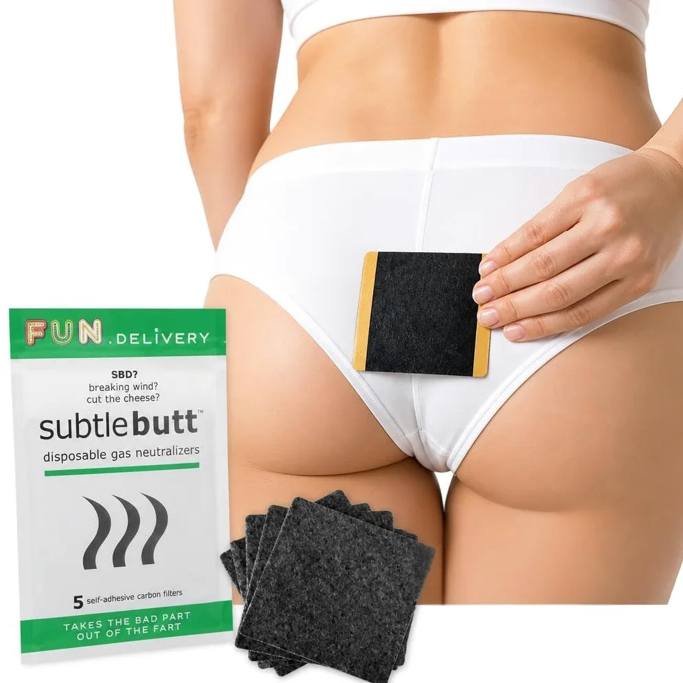 FASHION FIRST AID: Subtle Butt: neutralizator gazowy przeciwko bombom fornirowanym i nieprzyjemnym wzdęciom z technologią aktywnego węgla