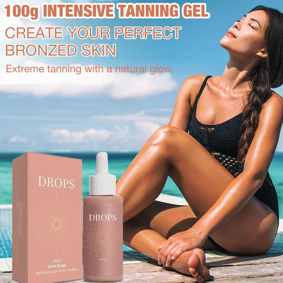 Mineup Krople samoopalające, 2 sztuki, krople brązujące, do naturalnego zwiększenia melaniny, krople do opalania, poprawa naturalnego odcienia skóry