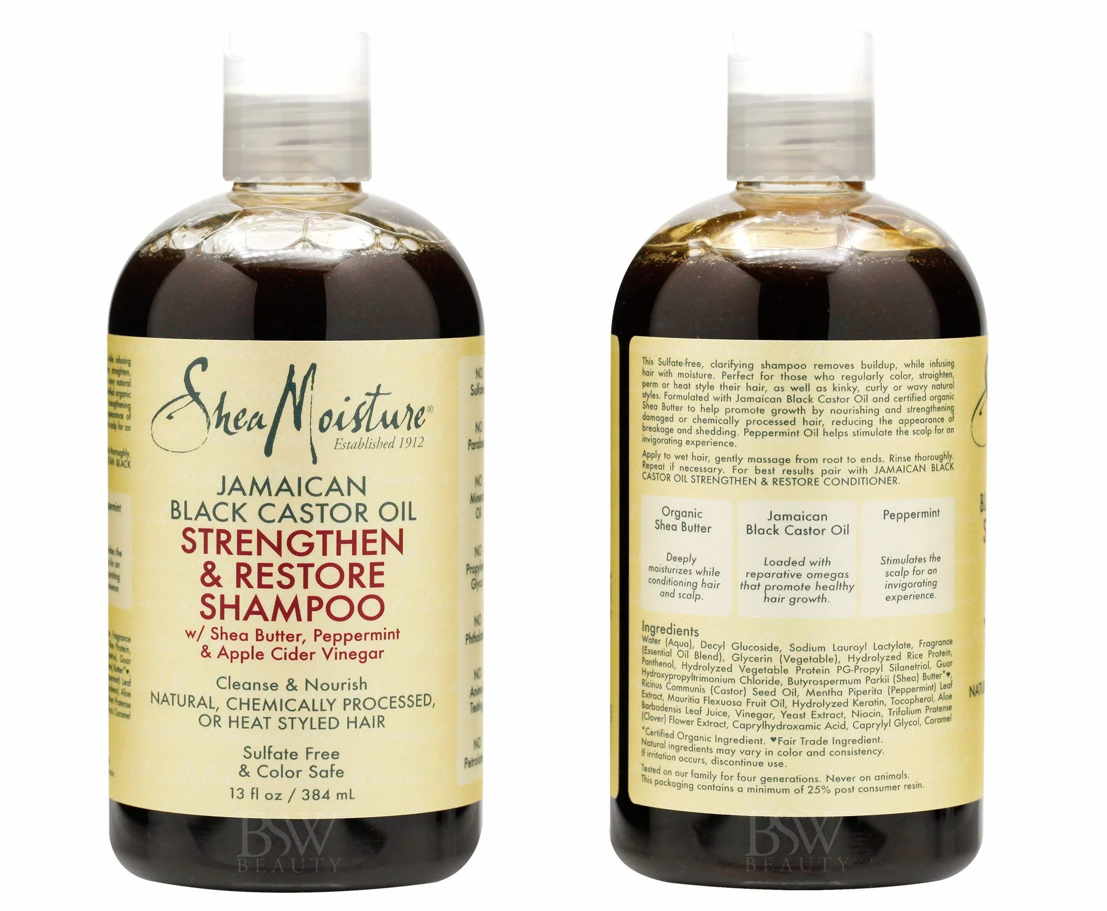 Shea Moisture - Jamajski czarny zestaw szamponu i odżywki z olejem rycynowym