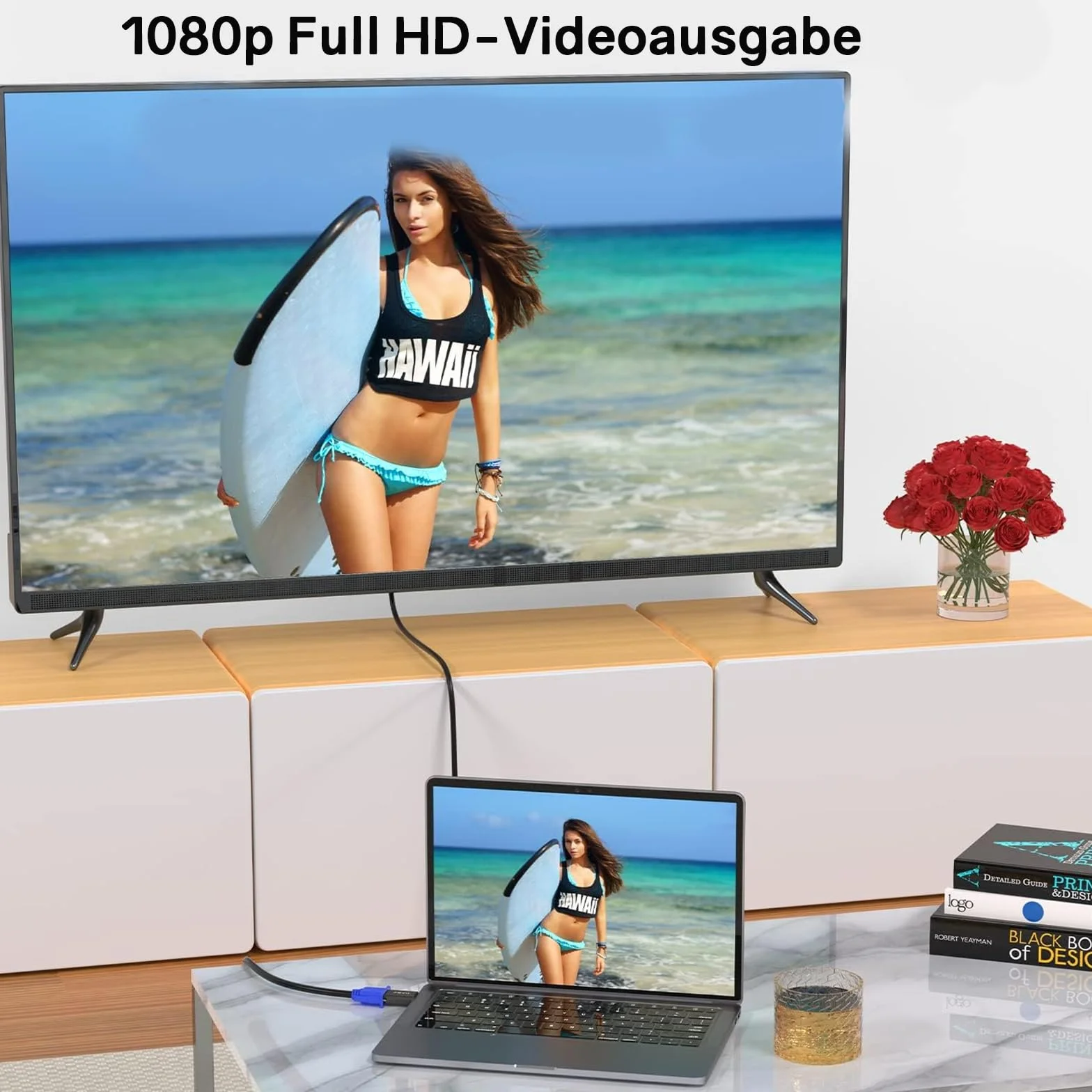 VIEVRE Adapter HDMI na VGA do laptopa, monitora i HDTV