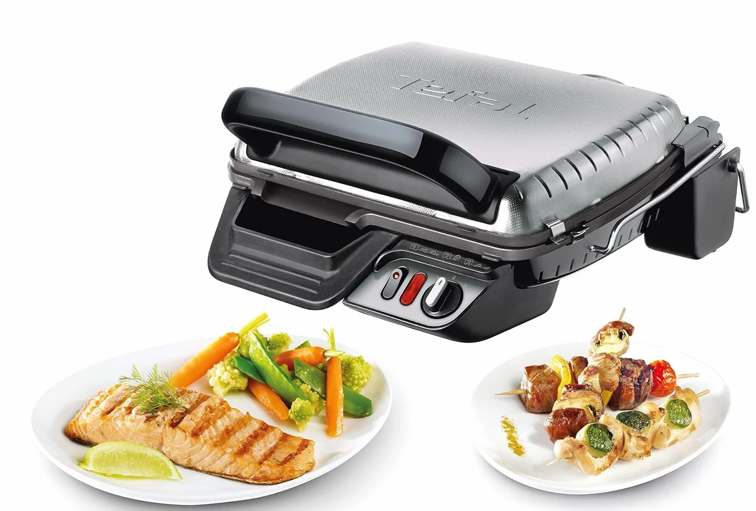 Tefal Gc3060 Grill Elekryczny Srebrny 38.3 x 21 x 38.8 cm 4.13 kg