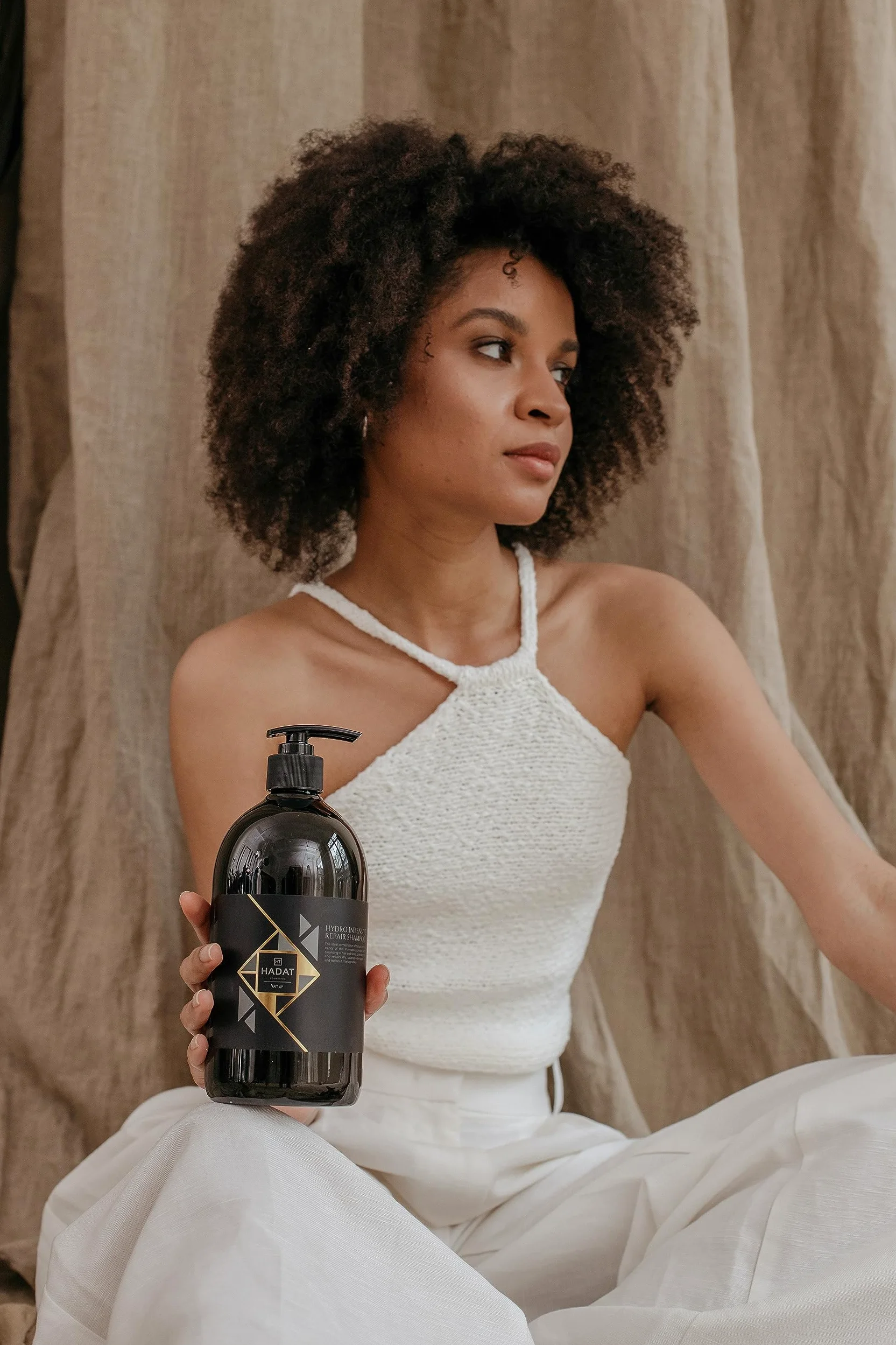 HADAT Cosmetics hydro Intensywny szampon do naprawy szamponu (800 ml): naturalne nawilżenie i siła. Głębokie nawilżenie włosów, regenerujące bardzo zniszczone i suche włosy