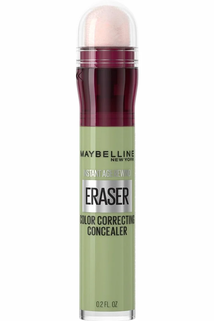 Maybelline New York Instant Anti-Age Eraser Green, zielony korektor z gąbeczką 6,8 ml