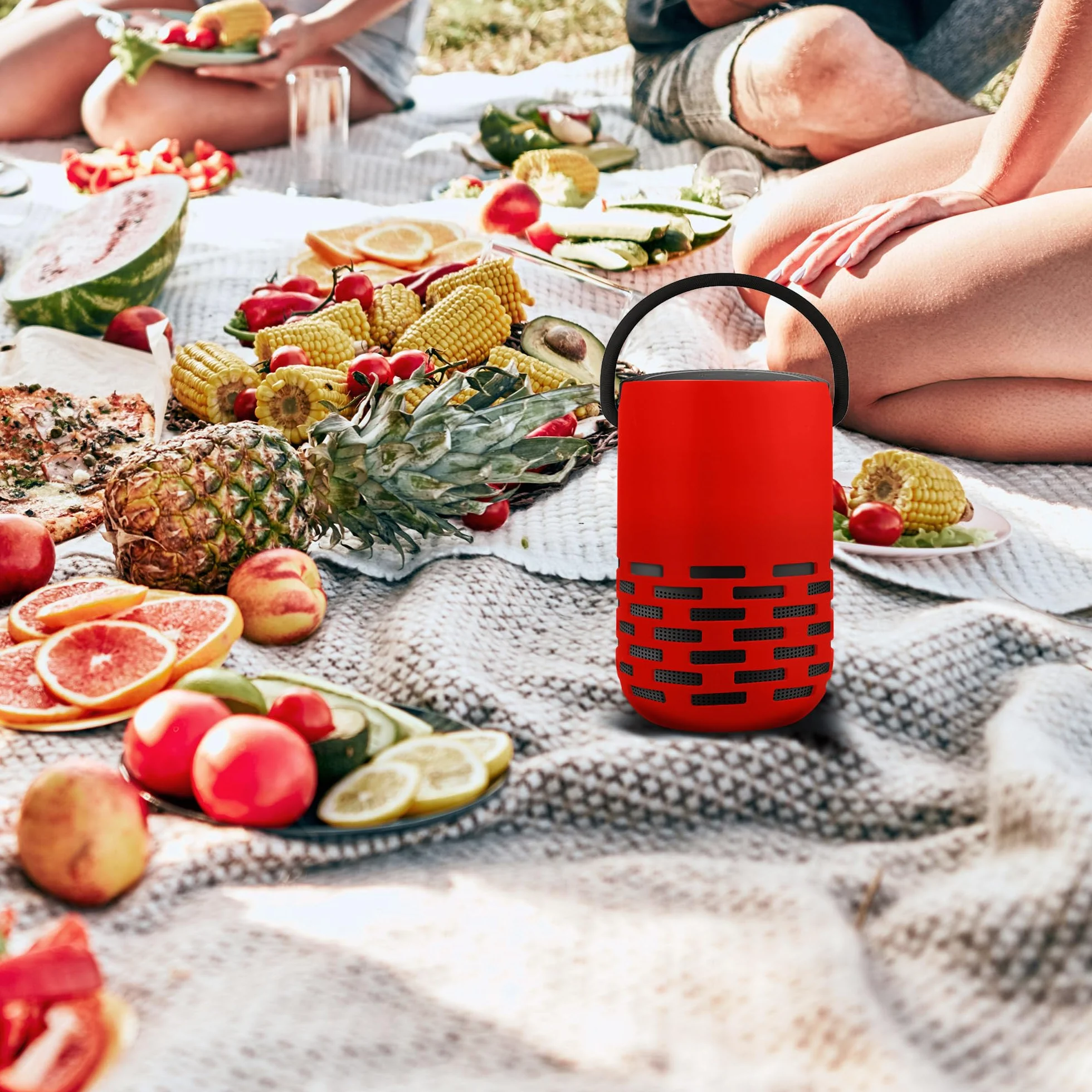 kwmobile Silikonowe etui kompatybilne z głośnikiem Bose Portable Home Speaker - czerwony przenośny mini głośnik ochronny