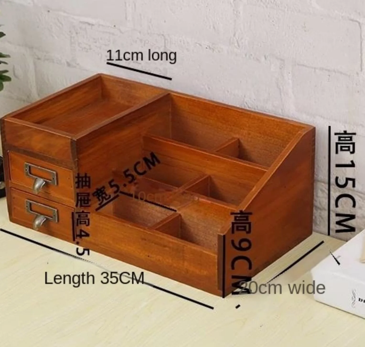 Przechowywania Kosmetyków Organizer na Kosmetyki Drewniane Pudełko Do Przechowywania Kosmetyków Z Szufladą Dress Table Organizer Do Pielęgnacji Skóry Organizer do Makijażu Stojak na Kosmetyki