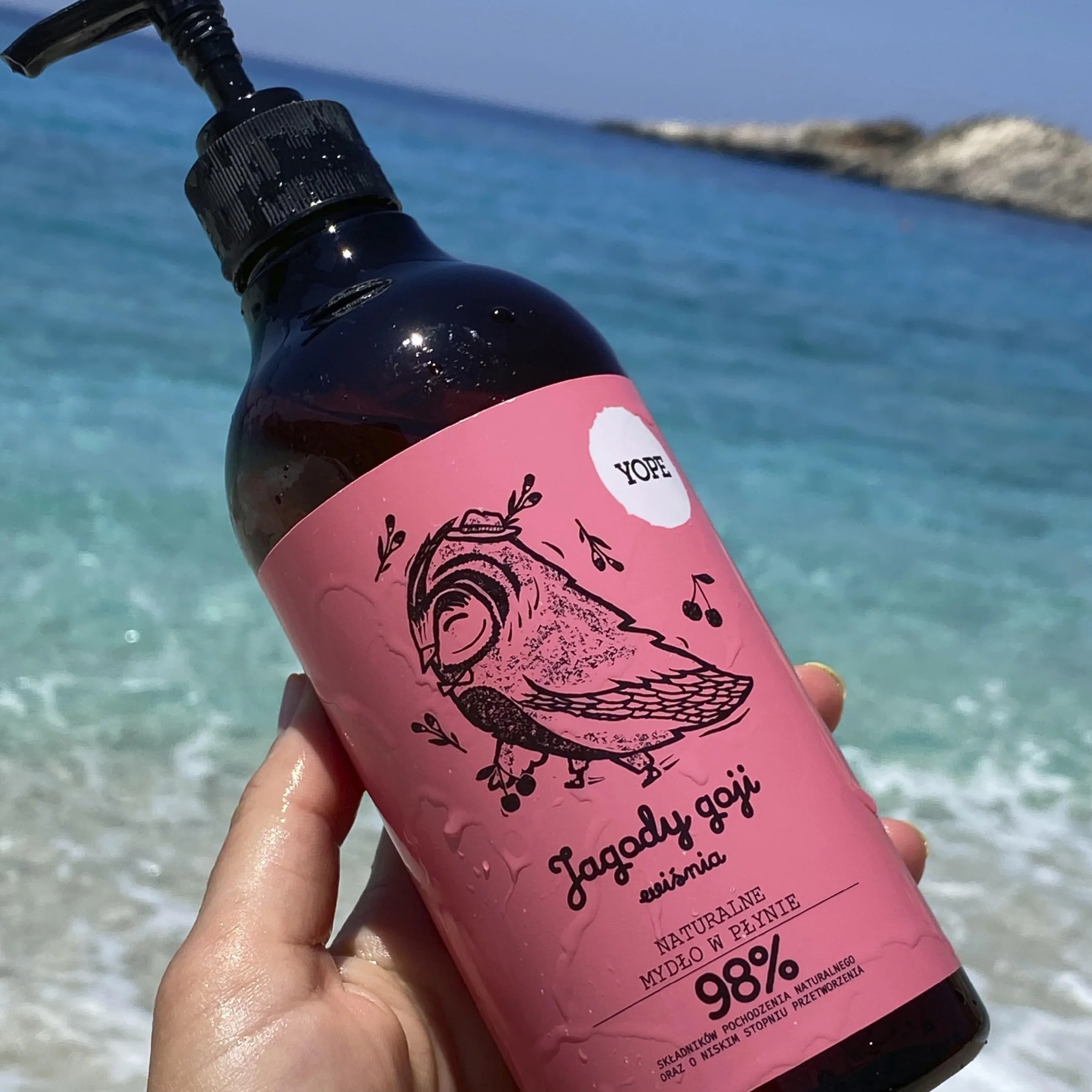 Yope Mydło w płynie z jagodami goji i wiśniami, 500 ml