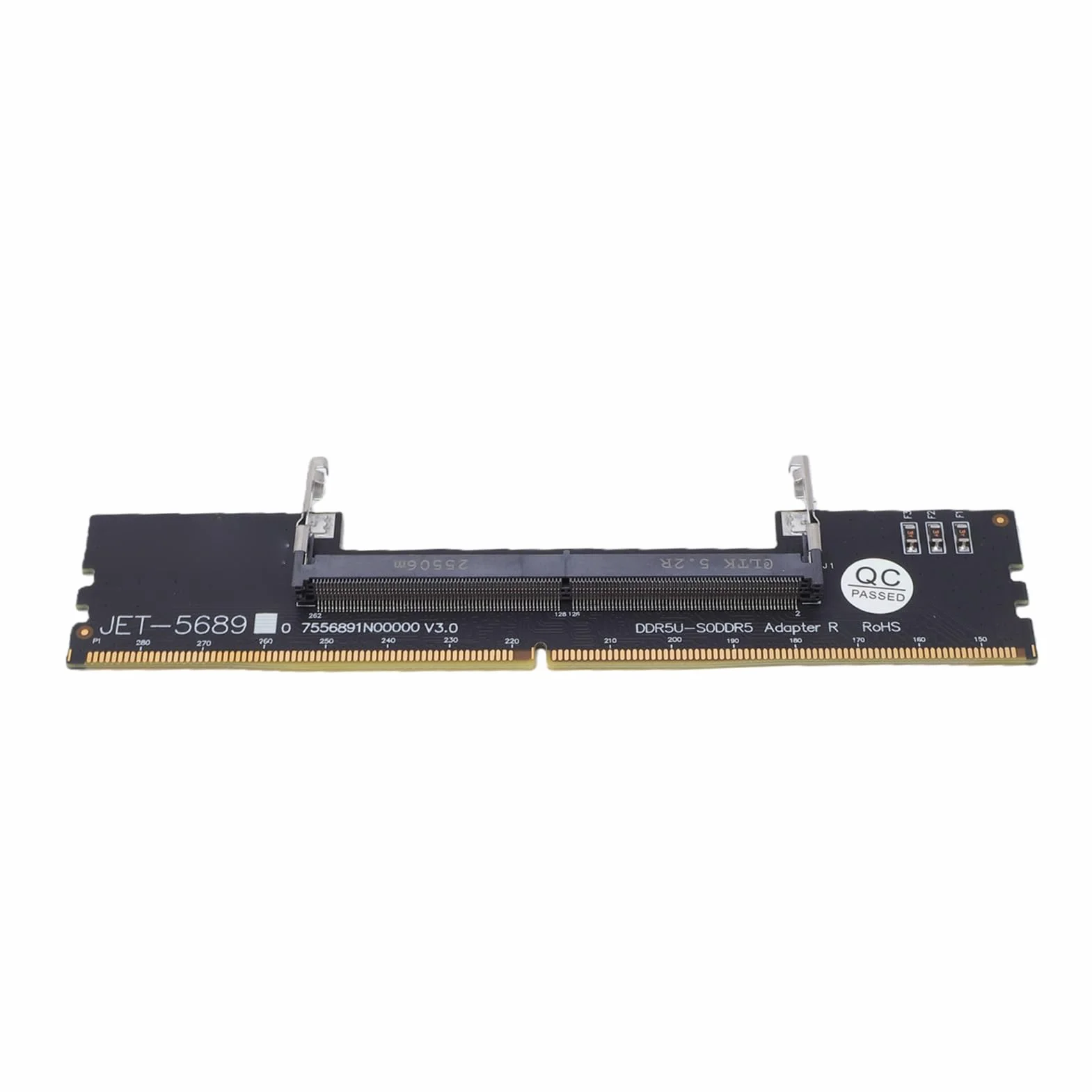 Eujgoov Karta Adaptera DDR5 U DIMM na SO DDR5 RVS, Konwerter Pamięci Laptopa na Komputer Stacjonarny do Naprawy i Konserwacji Komputera, z Bezpiecznym, Stabilnym środowiskiem Testowym
