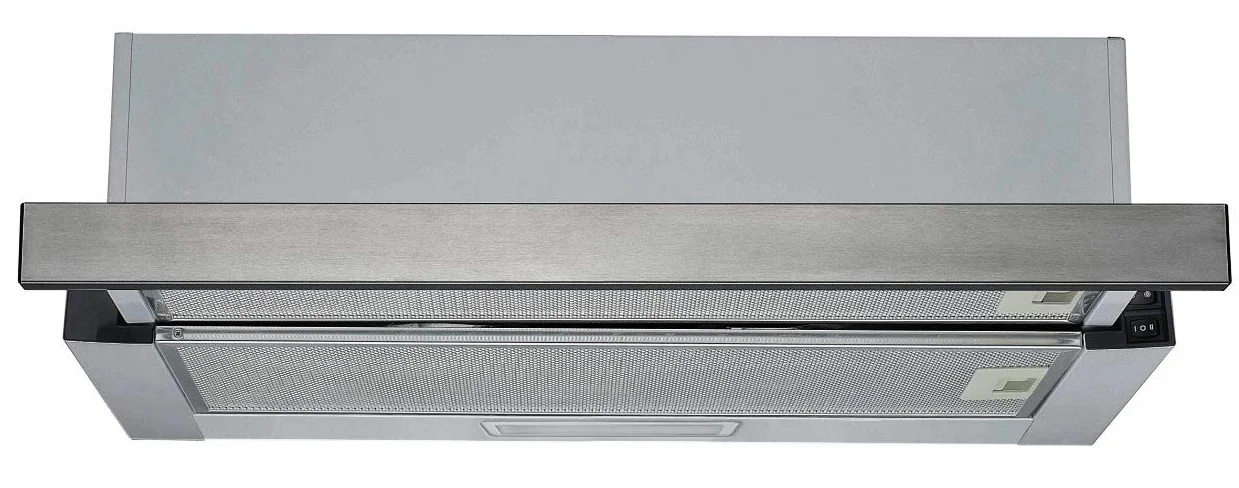 PKM UBH6002-2H okap kuchenny 60 cm 333 m³/h LED srebrny wysuwany