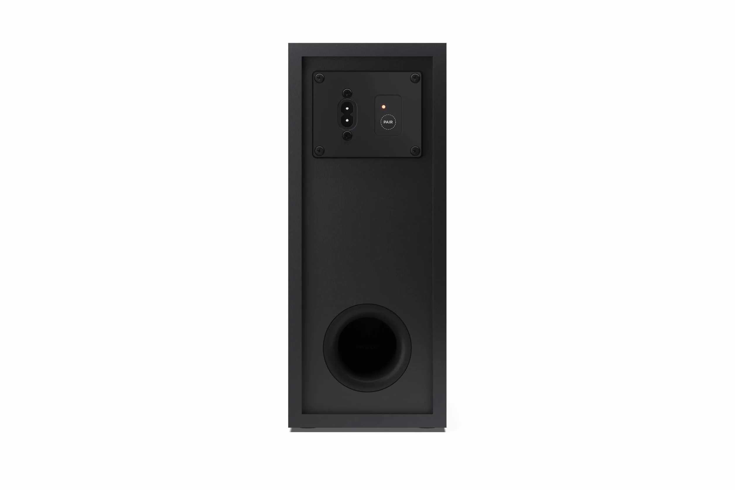 SHARP HT-SBW310 2.1-kanałowy ultracienki bezprzewodowy subwoofer, ROKU Ready, maks. moc 330 W – Dolby Atmos, DTS Virtual:X, HDMI eARC, Bluetooth 5.3, odtwarzanie przez USB, montaż na ścianie – czarny
