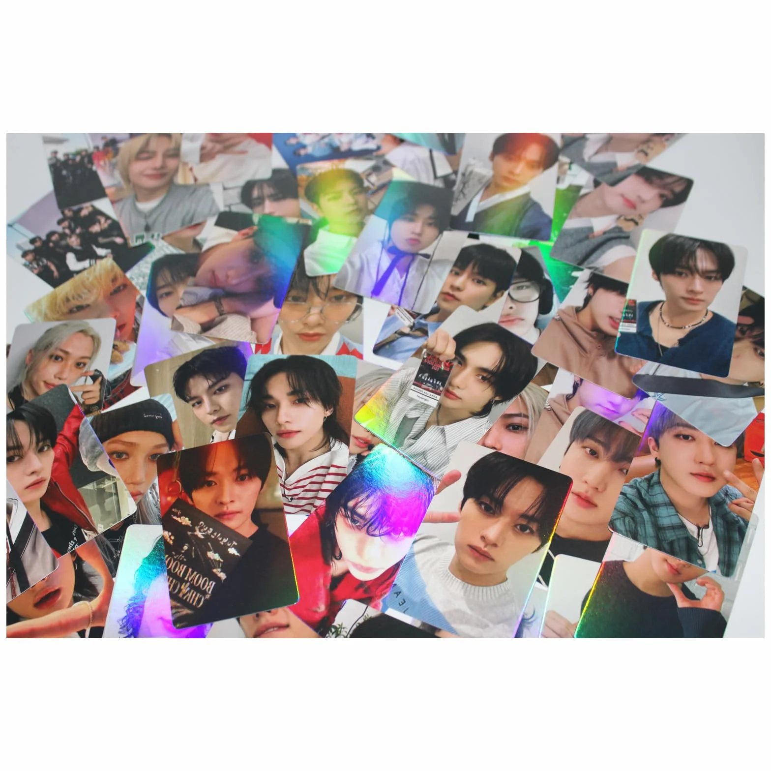 Stray Kids Laserowa fotokartka 55 szt. bezpańskich dzieci album fotokartka bezpańskie dzieci karty lomo bezpańskie dzieci karty fotograficzne 5-gwiazdkowa pocztówka prezent dla fanów córki