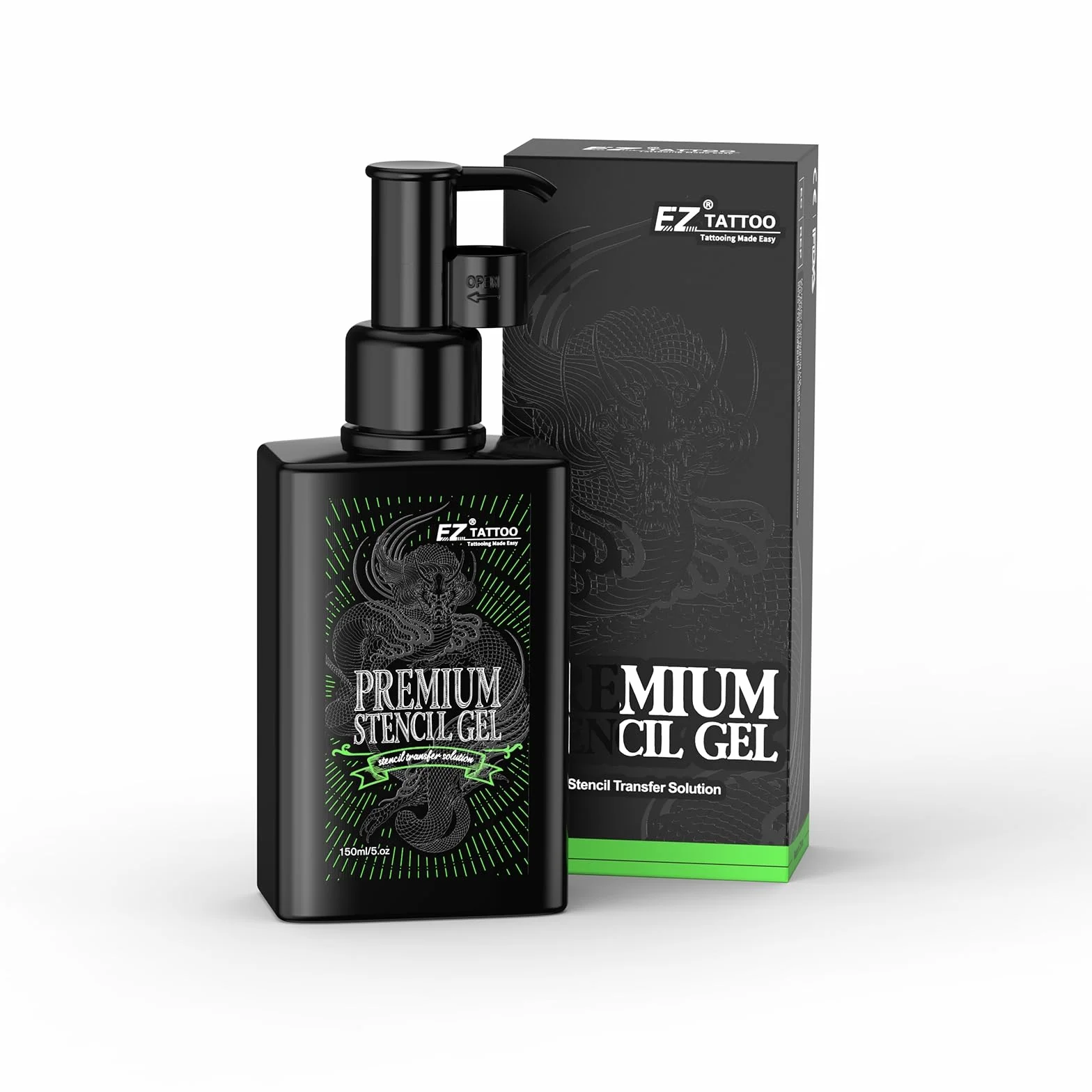 EZ Żel Transferowy Tatuaż - 150 ml Stencil Stuff, Żel do szablonu tatuażu, żel do szablonów do tatuażu, akcesoria