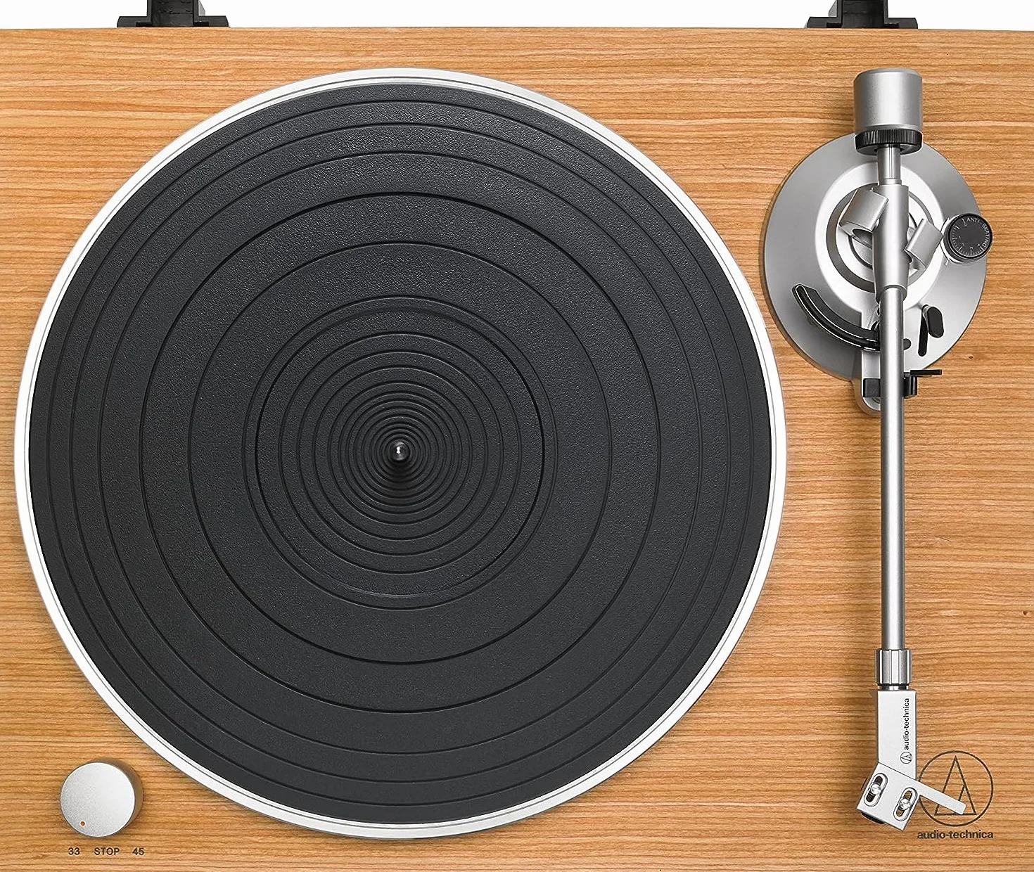 Audio-Technica AT-LPW30TK Manualny Gramofon z Napędem Paskowym i Drewnianym Korpusem Teak