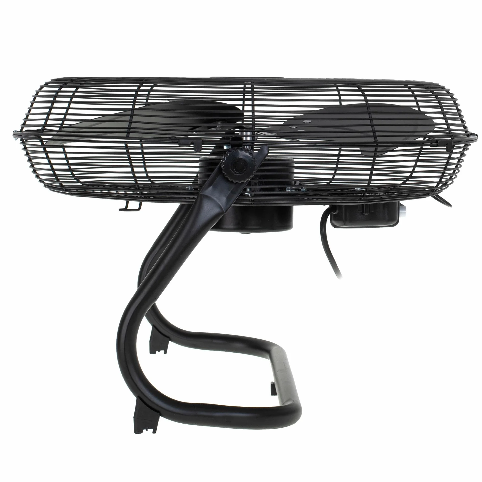 ADLER EUROPE Wentylator podłogowy 45 cm i 200 W – wentylator w kolorze chromu, 3 prędkości – wiatrak z aluminiowym skrzydłem – cichy i stabilny – wentylator podłogowy, czarny