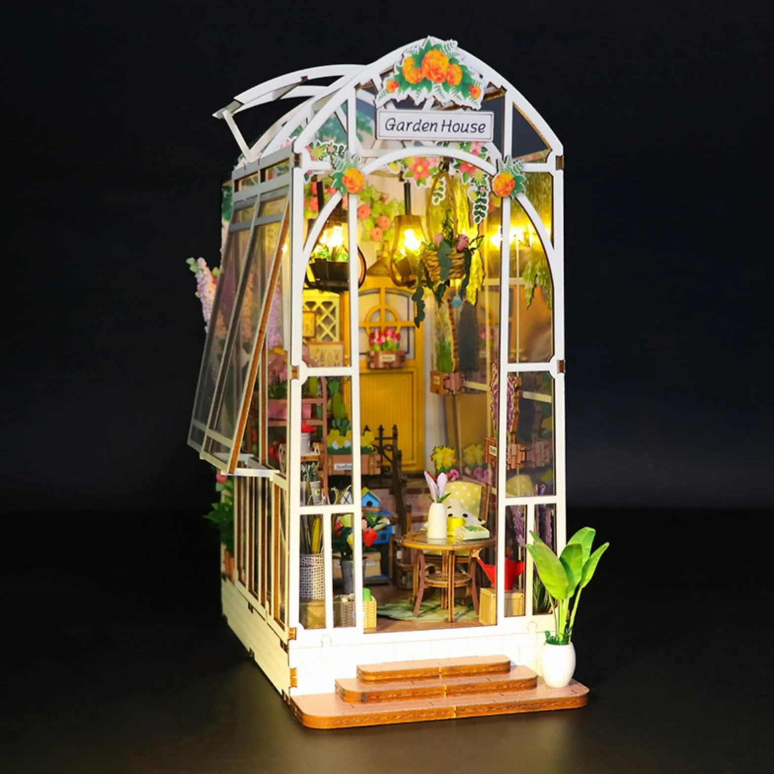 Zestaw do książek LED ozdobny uchwyt na podpórki 3D drewniane puzzle dla dorosłych książka książka dekoracyjna wkładka do domu ozdoby dla nastolatków dziewczyny