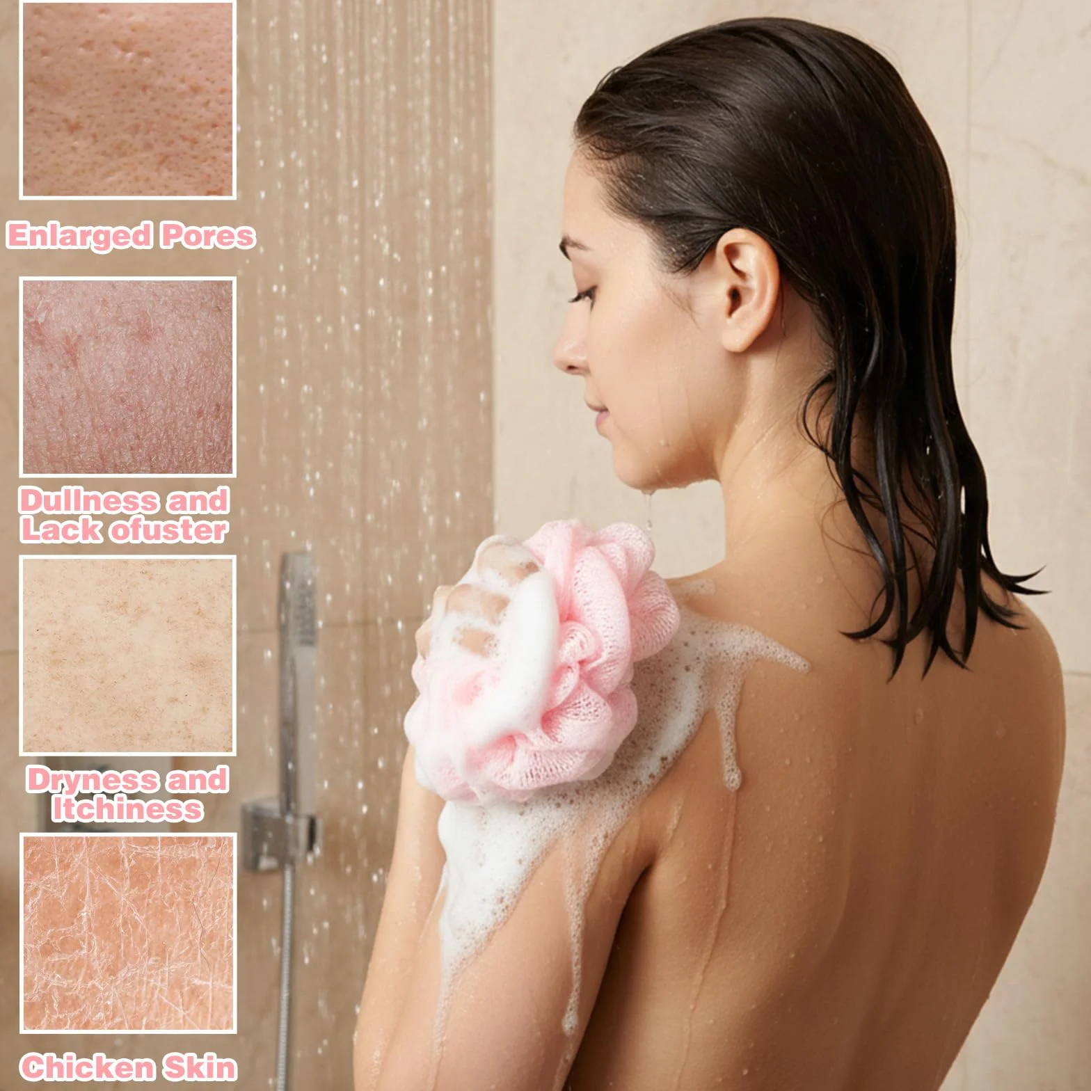 Długie ręczniki kąpielowe do peelingu 100 x 25 cm nylonowa ściereczka do mycia pleców