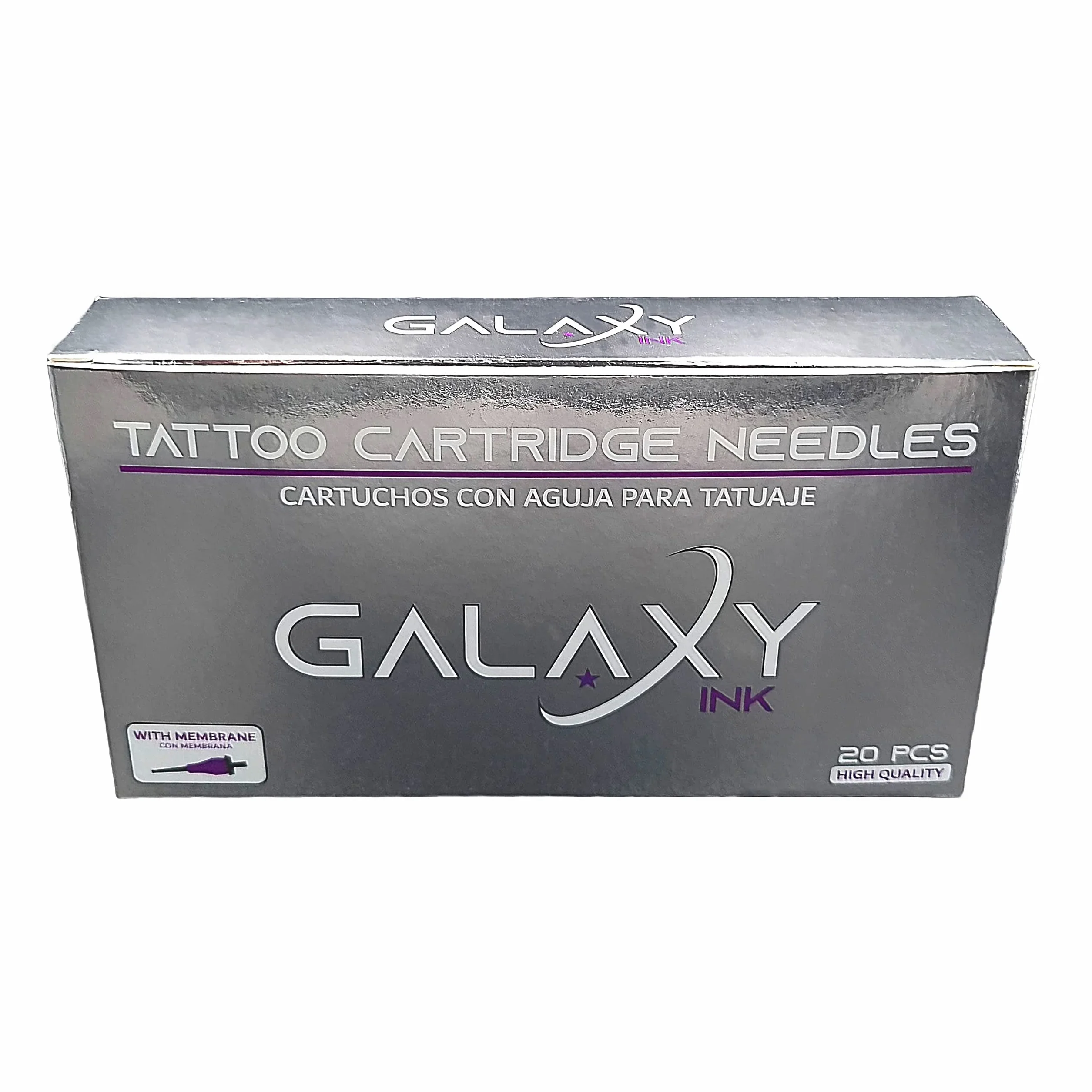 GALAXY INK - Cartucho 9 ROUND SHADER (0.30mm) para tatuaje - Caja 20 unidades