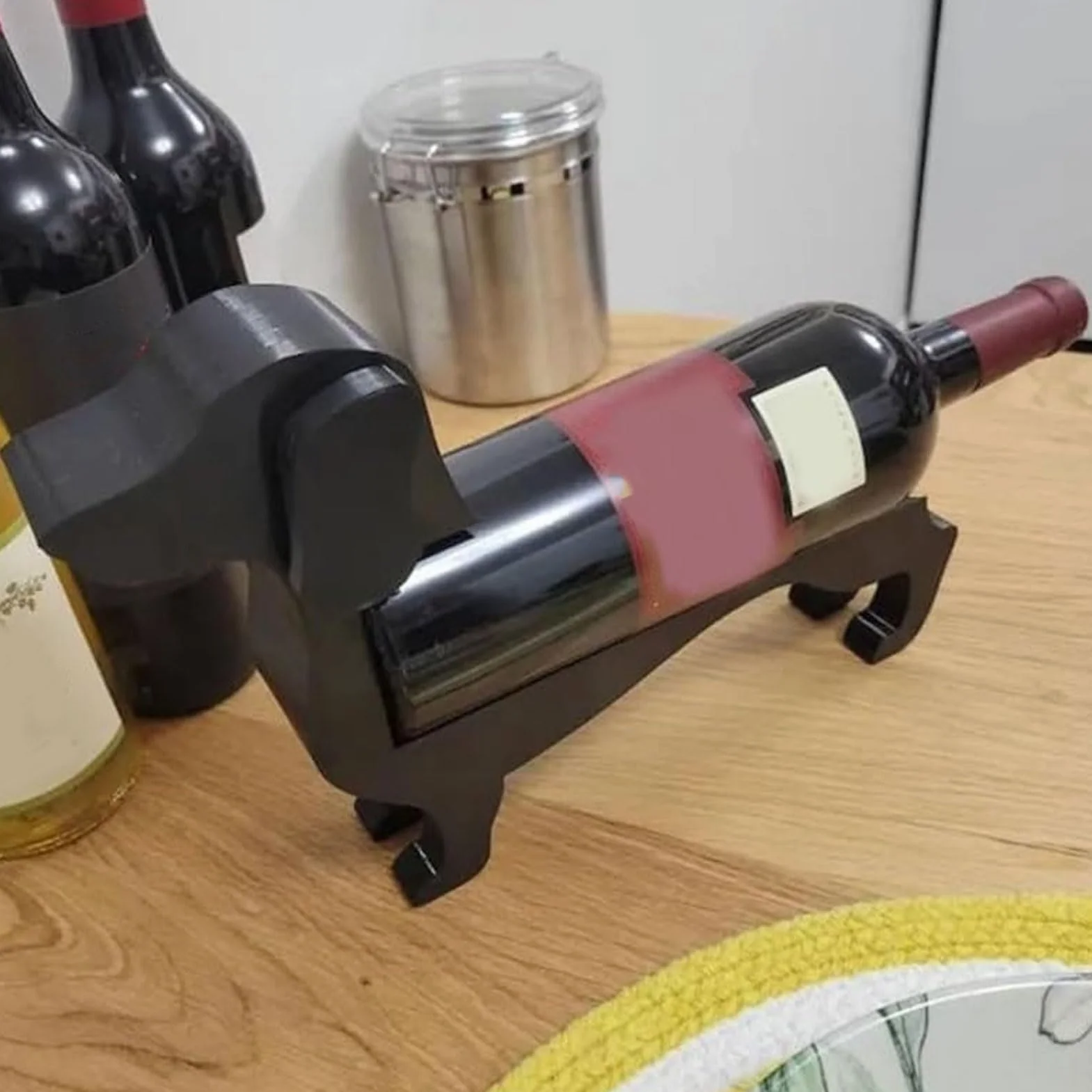 Stojak na wino Uchwyt na butelkę Jamnik Dekoracja Barowa