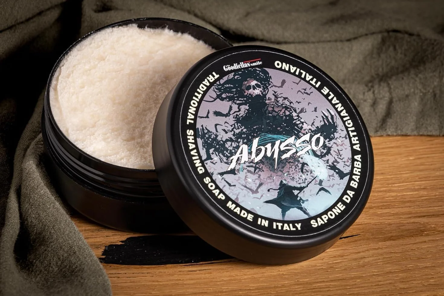 THE GOODFELLAS' SMILE Abysso tradycyjne mydło do golenia. Made in Italy, 100 g