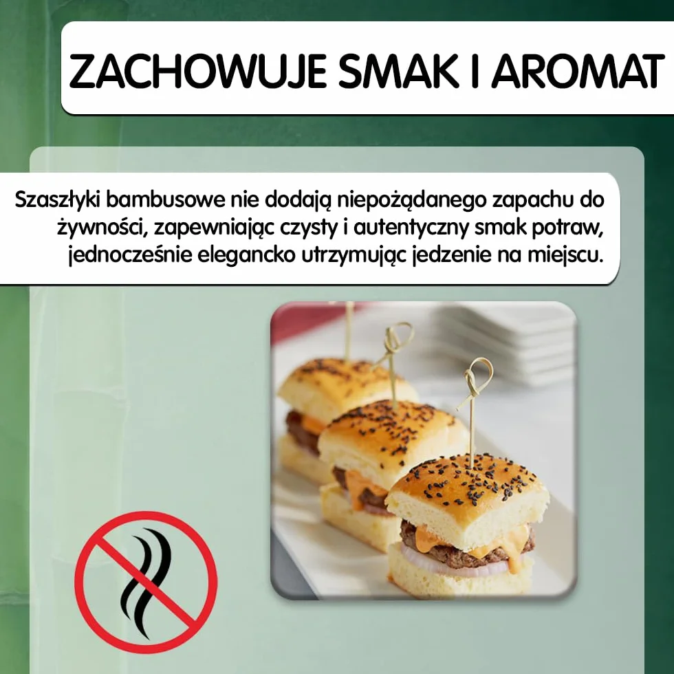 Eleganckie Wykałaczki Koktajlowe z Węzłem Bambusowym 12cm - Dekoracyjne Drewniane Szaszłyki na Imprezy, Przekąski, Koktajle - Mobi Lock