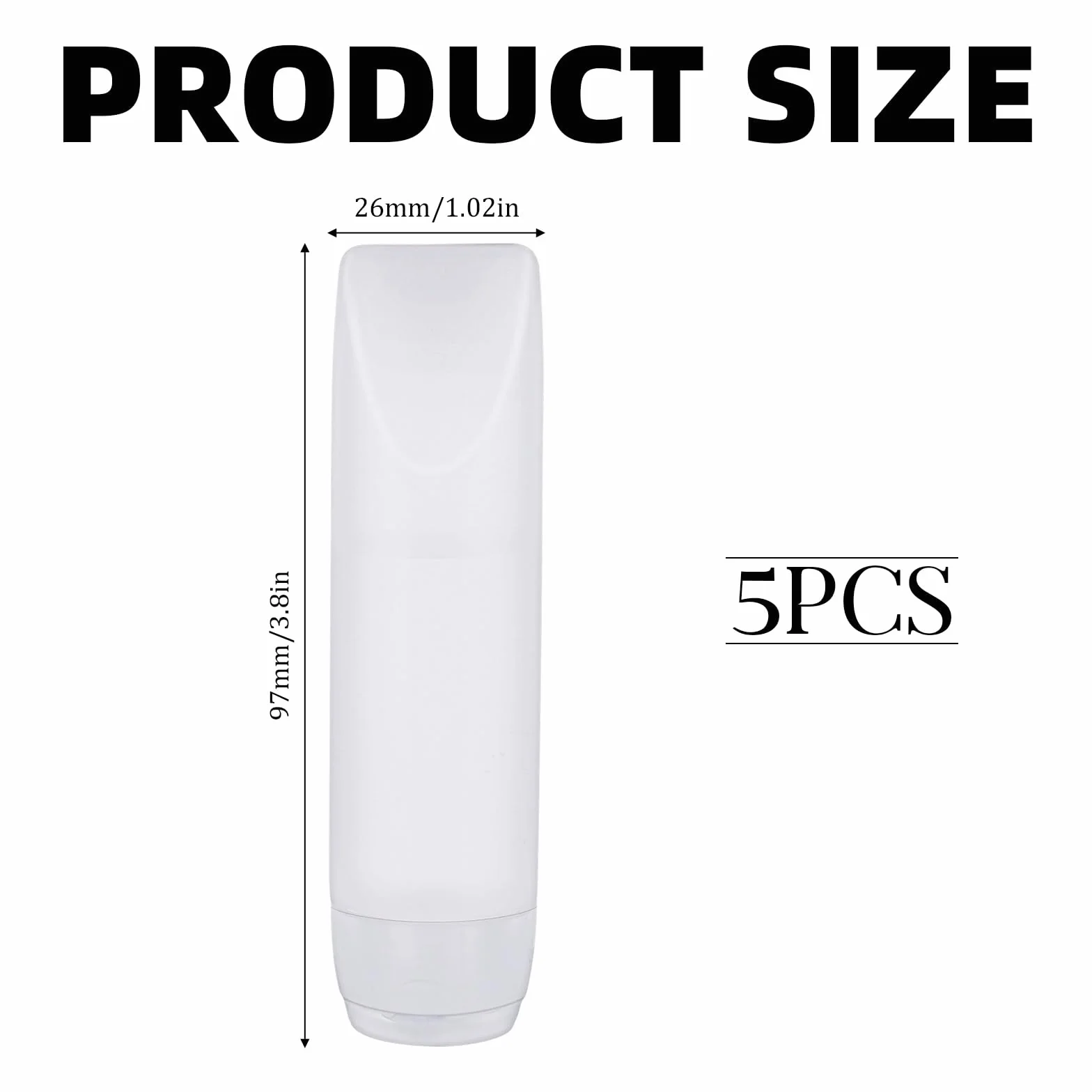 Zestaw 5 przezroczystych butelek podróżnych, pojemność 30 ml, pojemnik na kosmetyki, szczelne, butelki podróżne, do napełniania, pojemnik na płyn, szampon, płyn do płukanki, żel pod prysznic