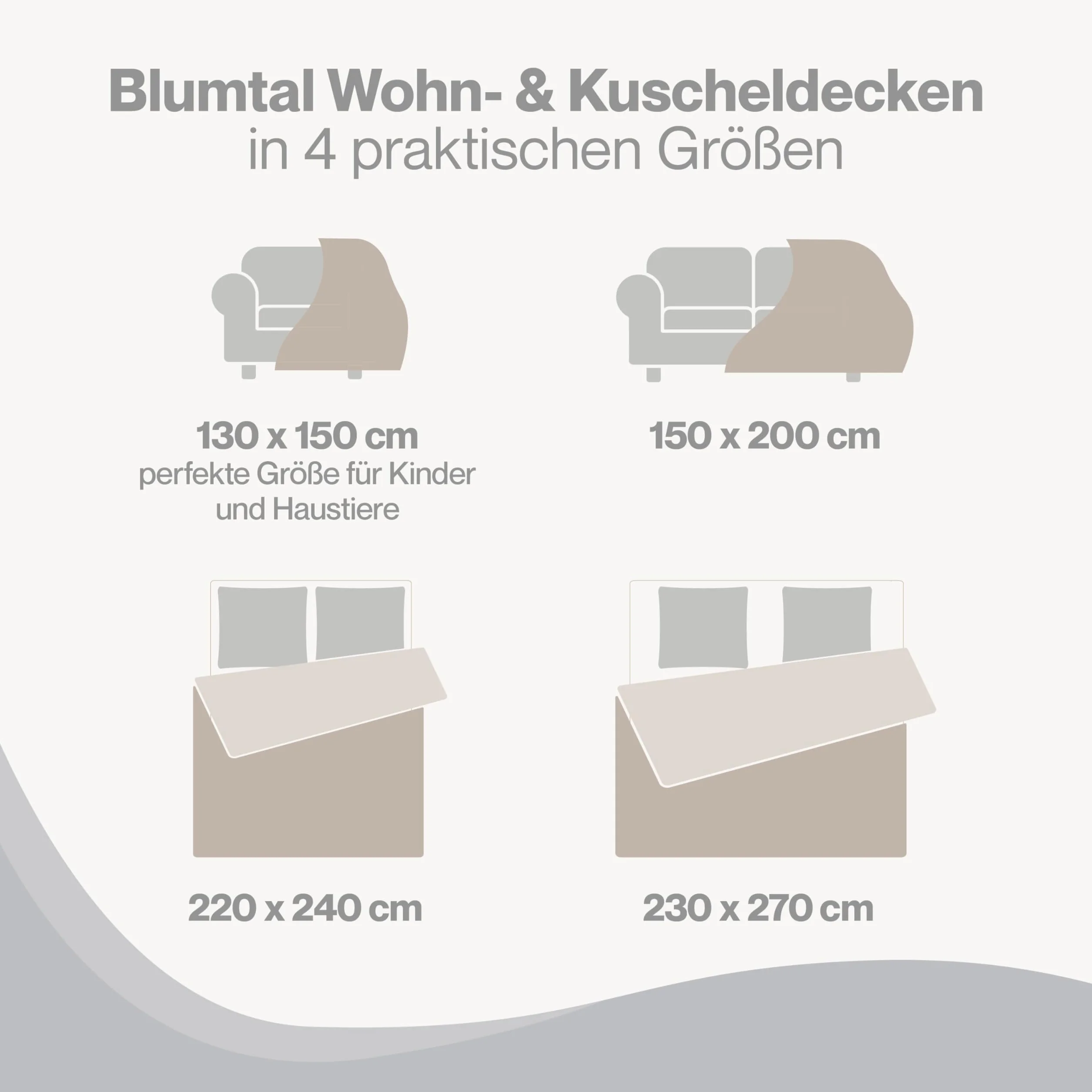 Blumtal puszysty koc - certyfikowany przez OEKO-TEX koc z mikrofibry 150x200 cm - miękki koc na kanapę - żółty koc 150x200 cm