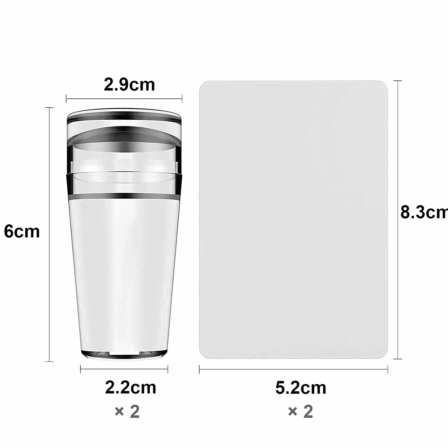 Zestaw 4 przezroczystych silikonowych stempli do paznokci French Tip Nail Art stemplowanie Clear Silicone Stamping Jelly with Scraper French Manicure Stamping Tool for DIY Nail Art