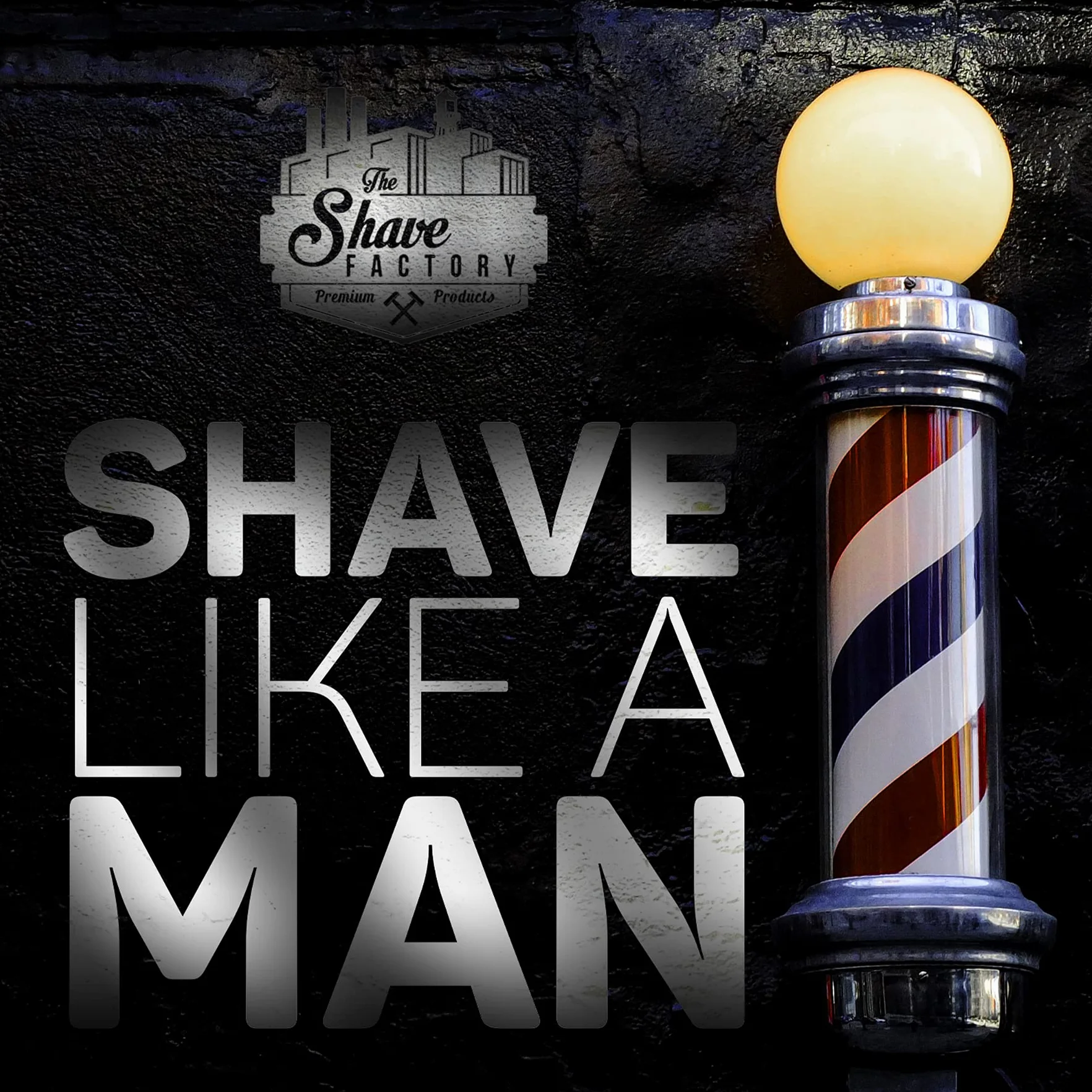 The Shave Factory Ekskluzywna matowa glina 150 ml, 44 grzebienie, z drzewem herbacianym dodatkowym uchwytem