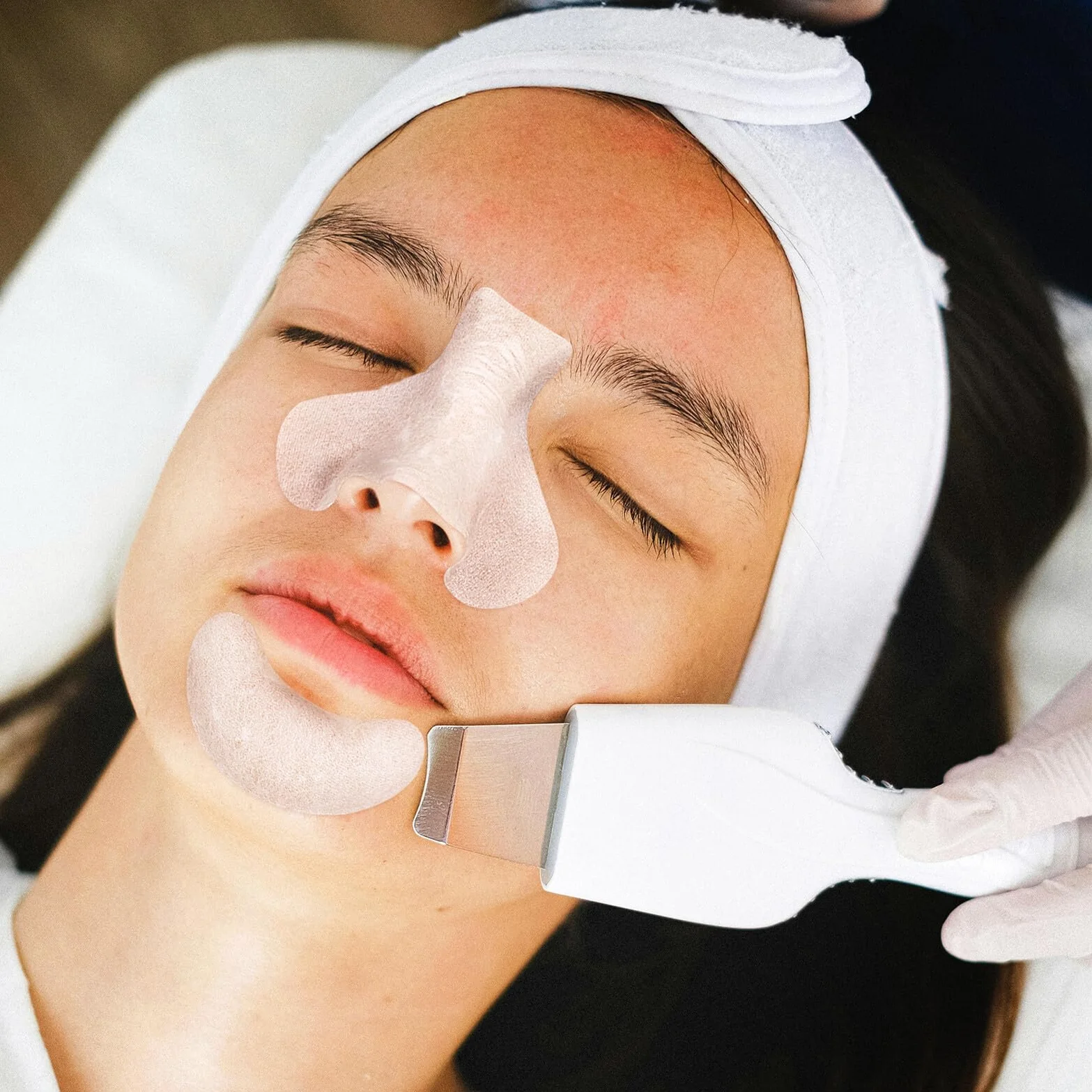 Beavorty 200 Szt T Zone Film T Zone Nose Pore Strips Nose Pad Cotton Pad Głęboko Oczyszczający Plaster Plasterki Głęboko Oczyszczające Pory Plasterki Pasek Na Taśma Na