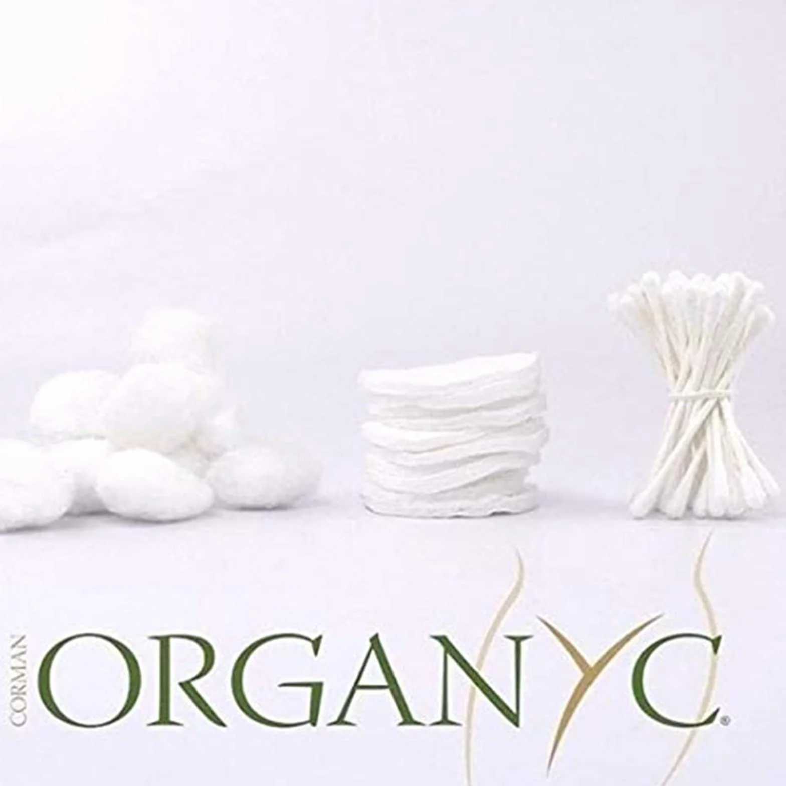 Organyc 100% bawełna organiczna okrągłe - Biodegradowalna bawełna, bez chemikaliów, dla skóry wrażliwej (70 sztuk) - codzienne kosmetyki. Uroda i higiena osobista