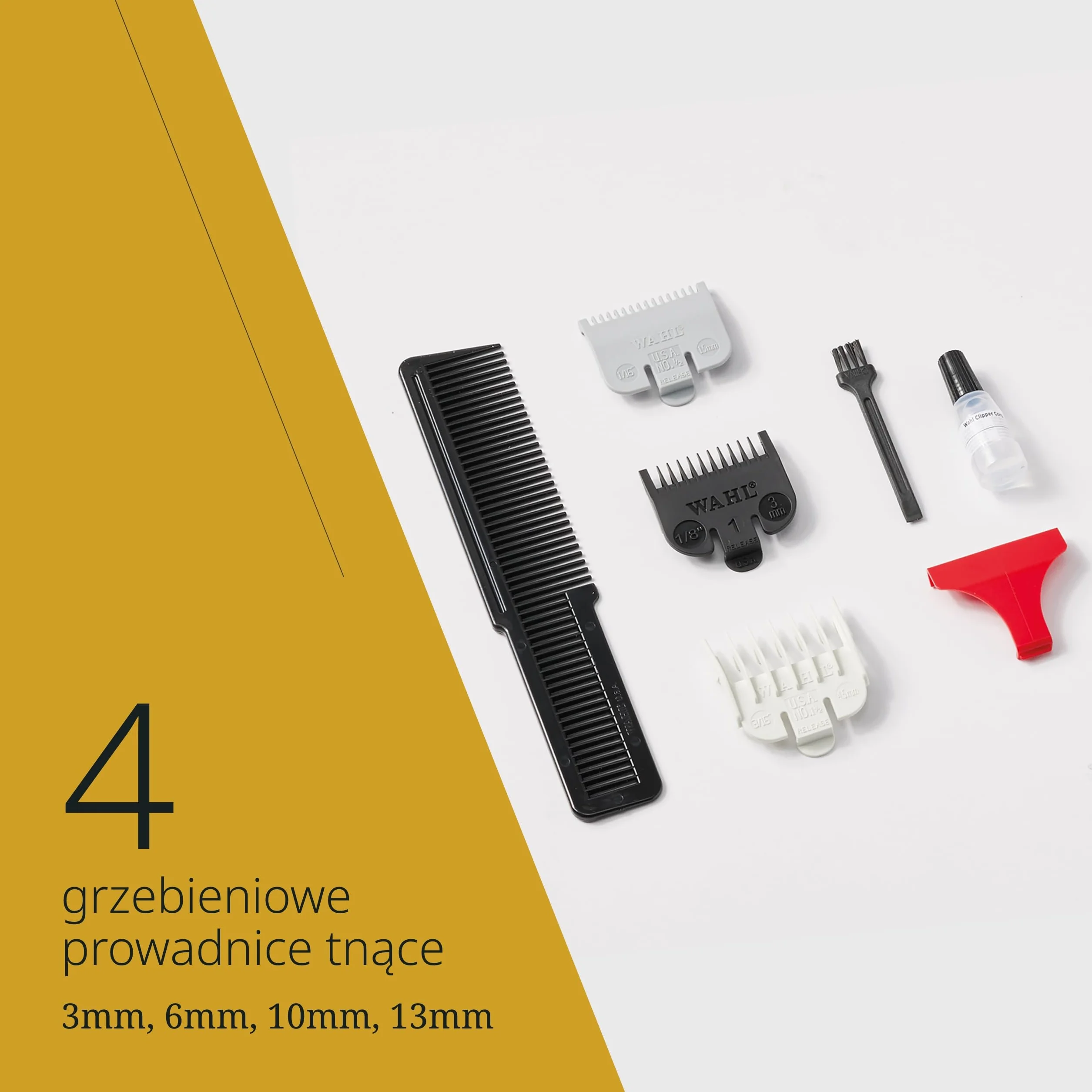 Wahl Super Taper - Professional Mains Hair Clipper - do usuwania luzem i zwężaniem się, czarno -białe