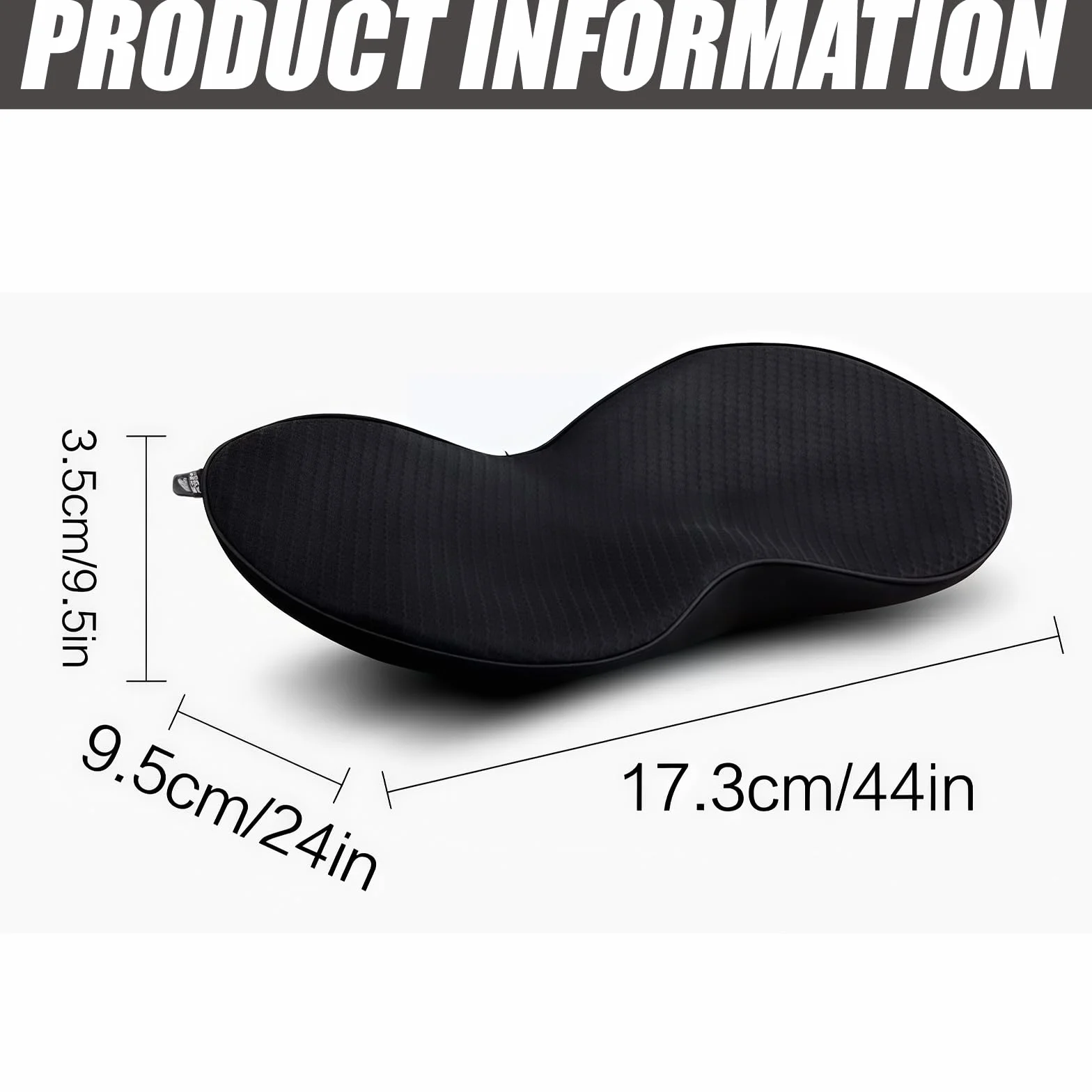 Poduszka klinowa na fotel samochodowy z pianki memory, ergonomiczna do siedzenia