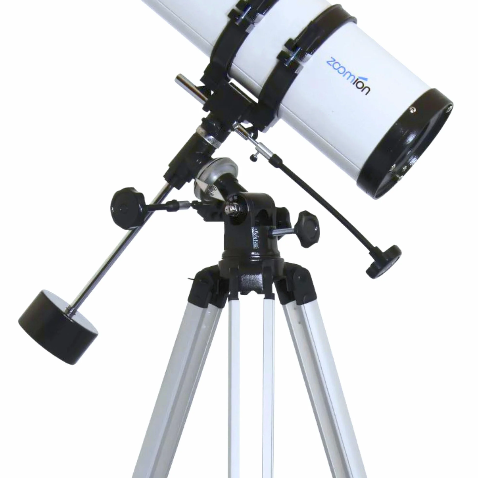 Teleskop zwierciadłowy Zoomion Philae 114/500 EQ. Astronomiczny teleskop w zestawie ze statywem, montażem i okularami. Na dobry wstęp do obserwacji