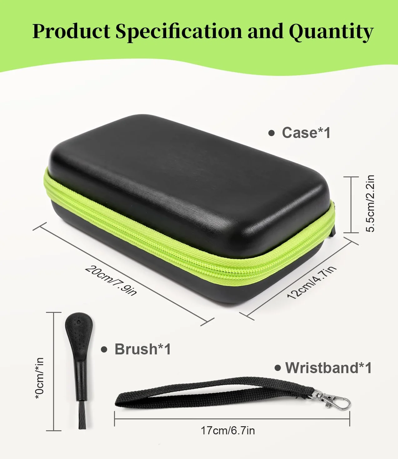 Przechowywanie Brzytwy Etui na Brzytwę Twarda Osłona Podróżna do Philips OneBlade QP2530/30, QP2630/30, QP2520/30, QP2520/65 Pokrowiec Ochronny z Sieloną Szczotką