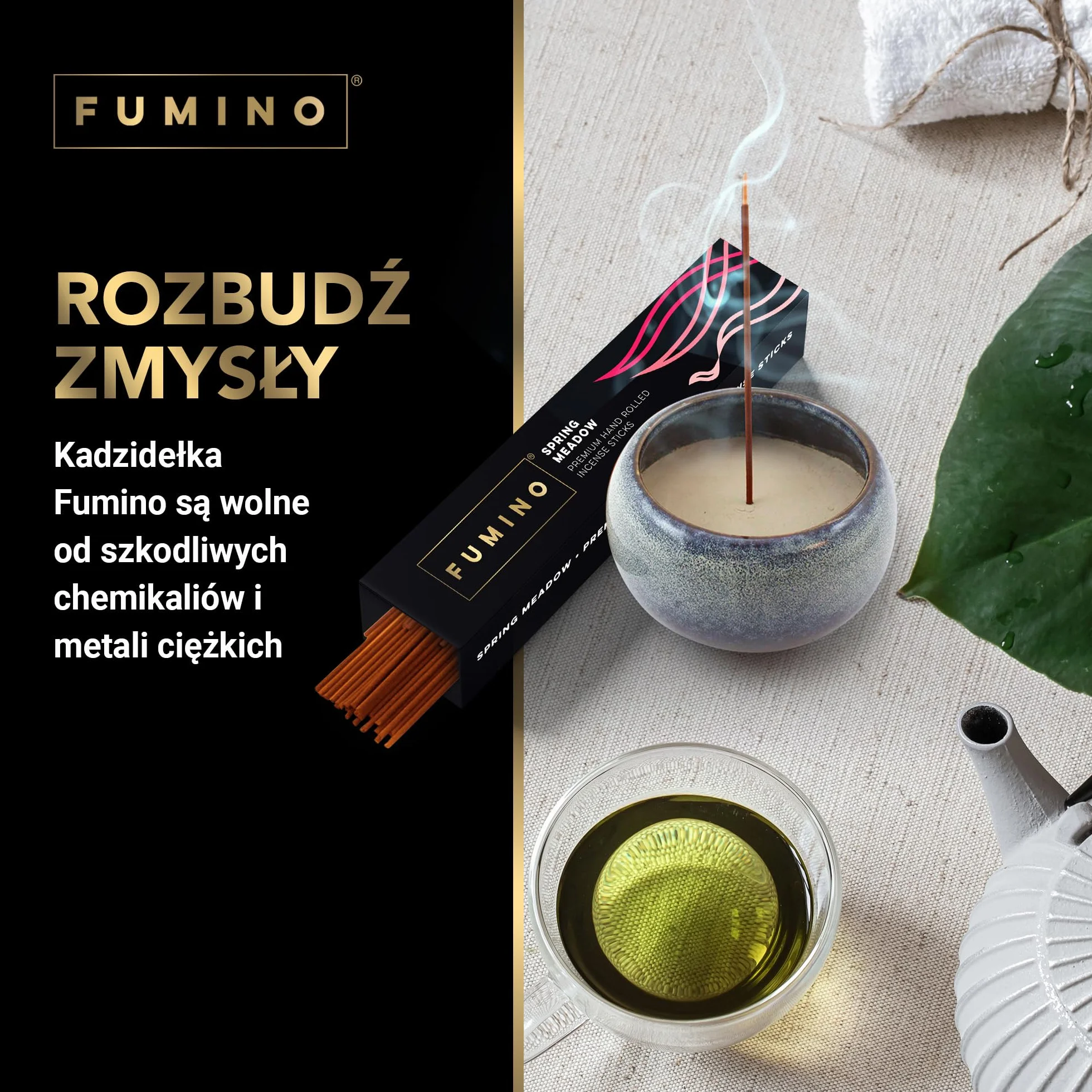Fumino® Zapach Tropicalnego lasu deszczowego – świeże, ręcznie wykonane kadzidełka patyczkowe, 14 sztuk w opakowaniu (15 g), Masala Agarbatti Joss, zapach do relaksu i medytacji, dekoracja domu