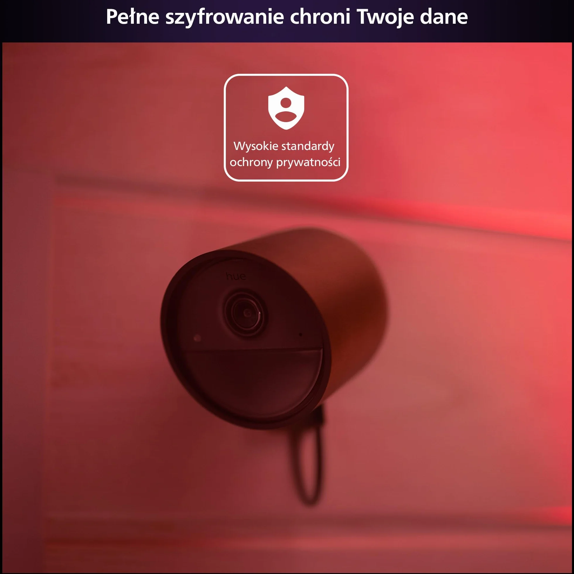 Philips Hue Raven Kamera przewodowa czarna