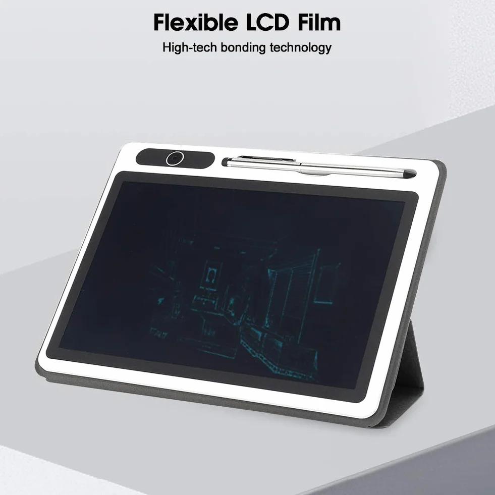Tablety do LCD, 10-calowy elektroniczny notatnik, narzędzie do ręcznego malowania do pracy i nauki, spotkanie biznesowe, codzienne notatki (czarne)