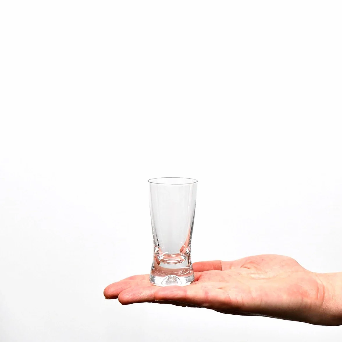 KROSNO | Kieliszki do wódki, szotów i likierów | Komplet 6 x 50 ml | Kolekcja X‑Line | Bezołowiowe szkło kryształowe, Grube dno z pęcherzem powietrza | Wygodna czarka, Uniwersalny | Do zmywarki