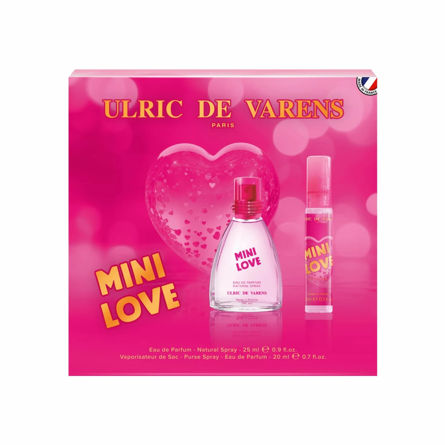 Love fragances Ulric de Varens Paris Mini Love Eau de Perfume 25ml Vapo. + Eau De perfume 20ml Vapo
