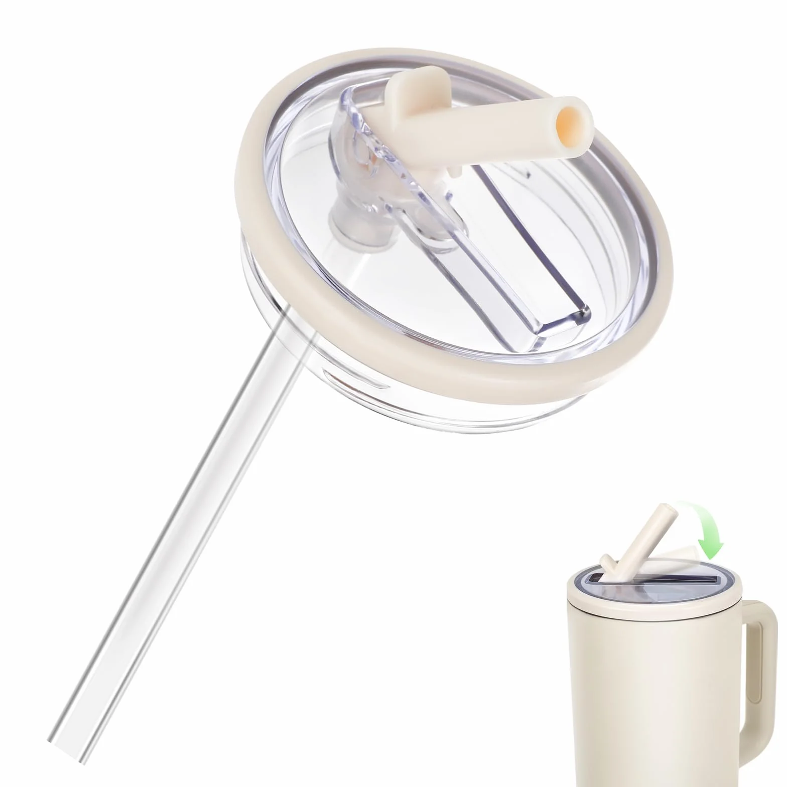 Stanley Pokrywka Flip Straw 40 oz zapasowa z 2 słomkami wodoszczelna
