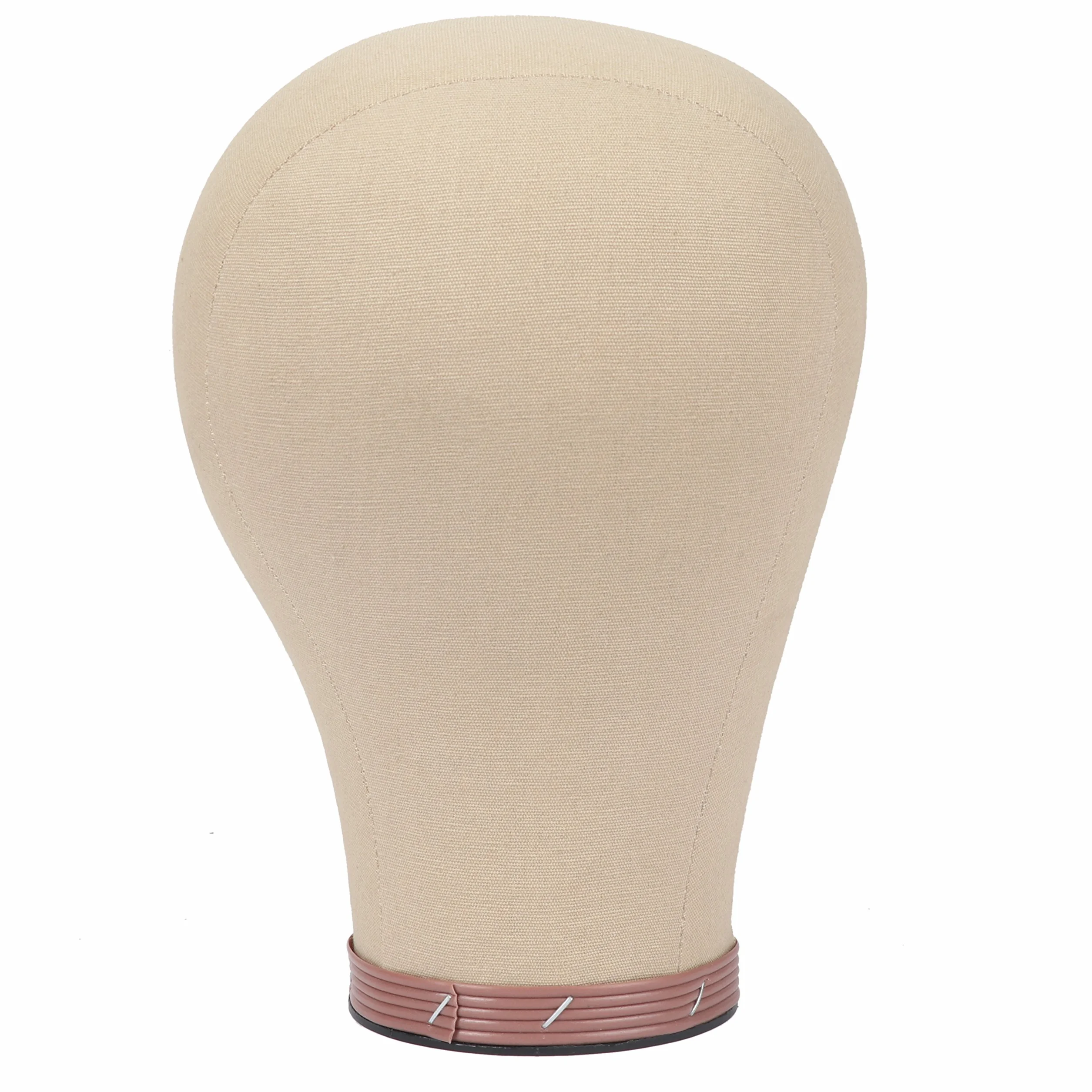 50.8 cm-61.0 cm Cork Canvas Block Head Manekin Głowa manekina do robienia peruk wyświetlacz trening suszenie stylizacja kolorowanie peruka stojak na głowę z otworem montażowym 56 cali