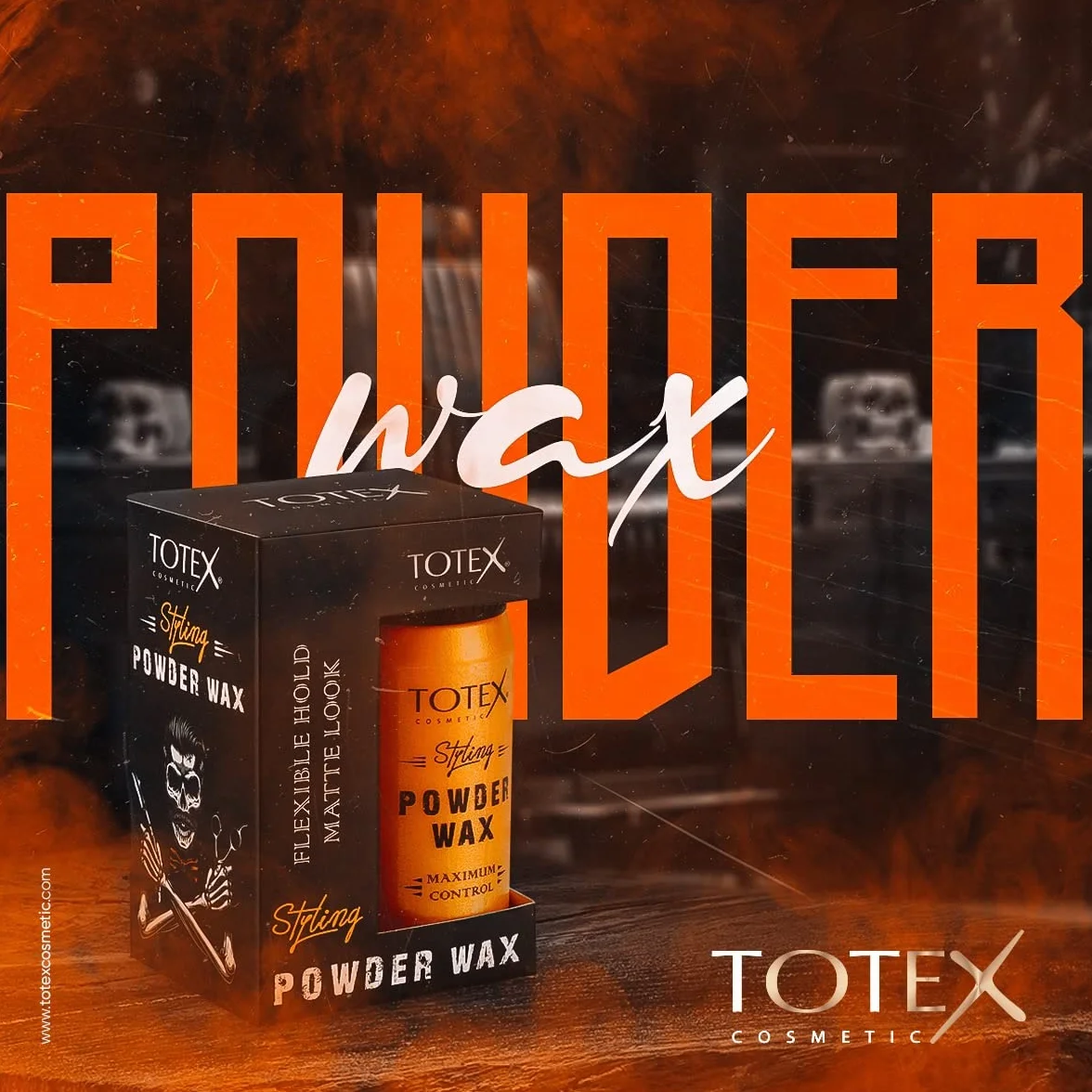 Totex Powder Wax 20 g | Mattifying Volume Hair Styling wosk w proszku | matowy wosk puder do stylizacji włosów | puder do stylizacji włosów