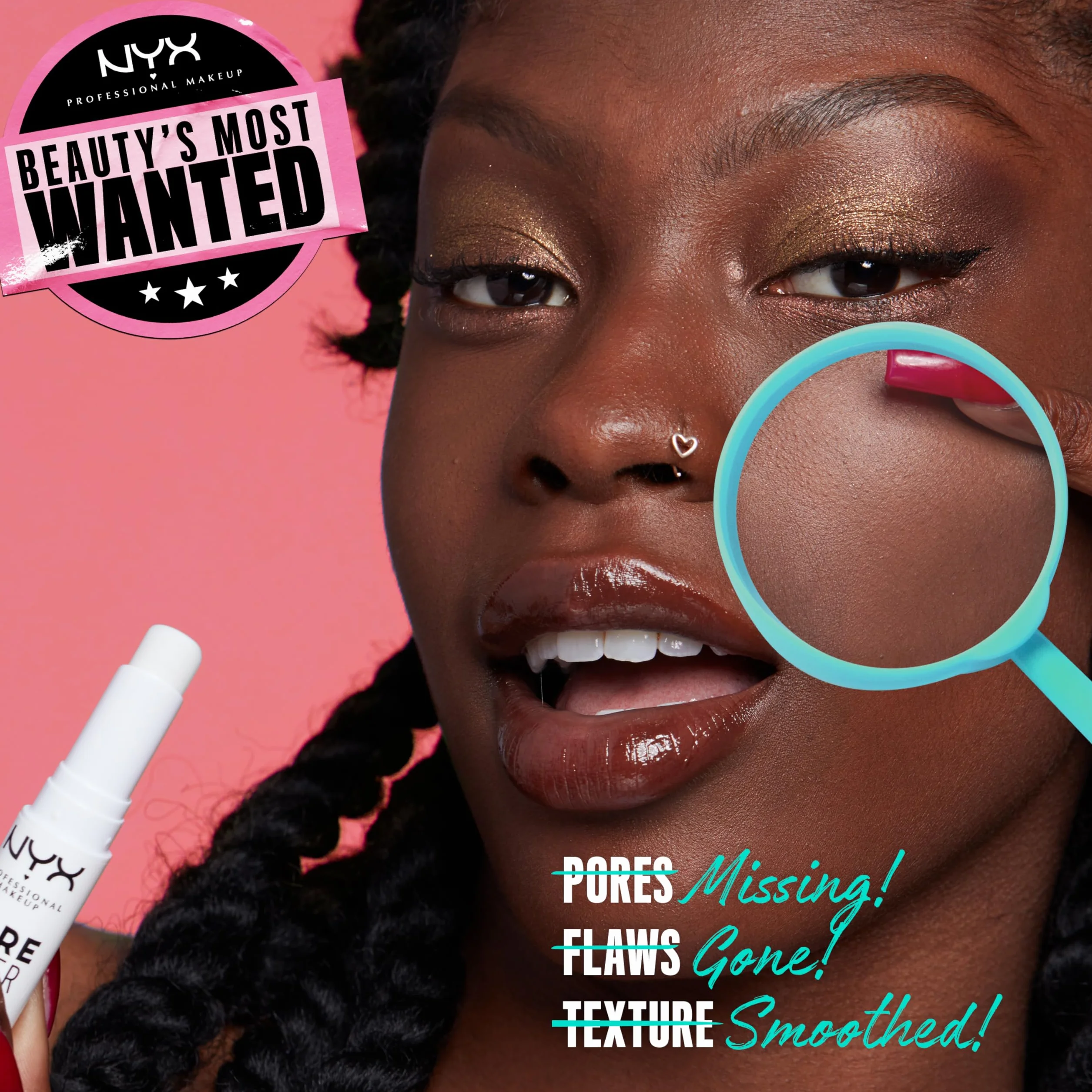 NYX Professional Makeup wygładzająca baza do makijażu, zaparzana witaminą E, wypełniona porami, przezroczysta