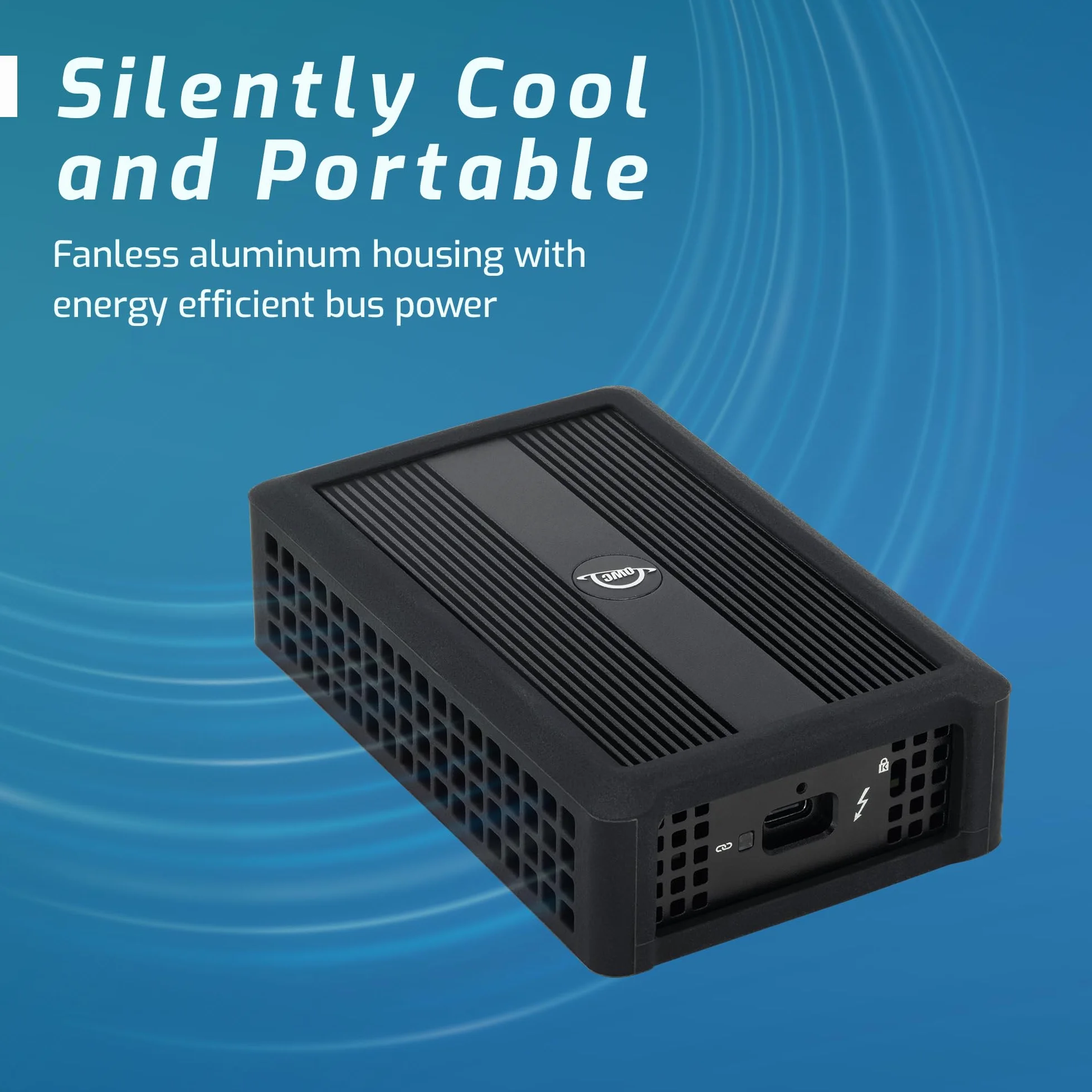 OWC Adapter Ethernet Thunderbolt 4 10G, do szybkich połączeń sieciowych, port RJ45 obsługuje 10 Gb/s, 5 Gb/s, 2,5 Gb/s, 1 Gb/s i 100 Mb/s Base-T, kompatybilny z portami hosta Thunderbolt 4