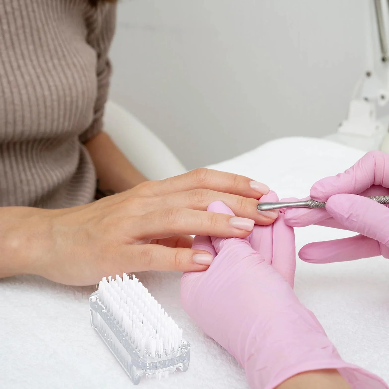 G2PLUS 2 sztuki uchwytu Szczotka do paznokci, szczotka do mycia rąk Szczotka do mycia rąk Szczotka do paznokci Plastikowa szczotka do czyszczenia