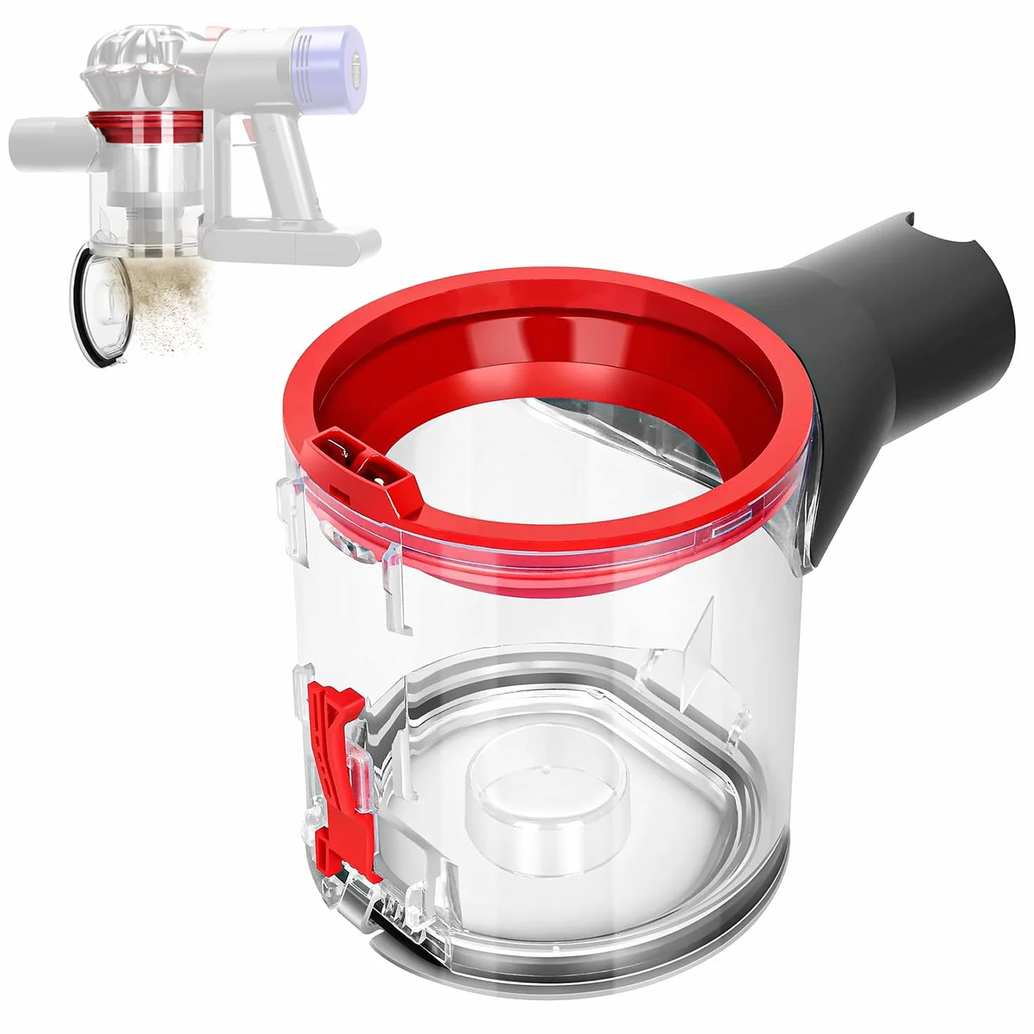 Zbiornik do zbierania kurzu Dyson V7 V8, węże zamienne
