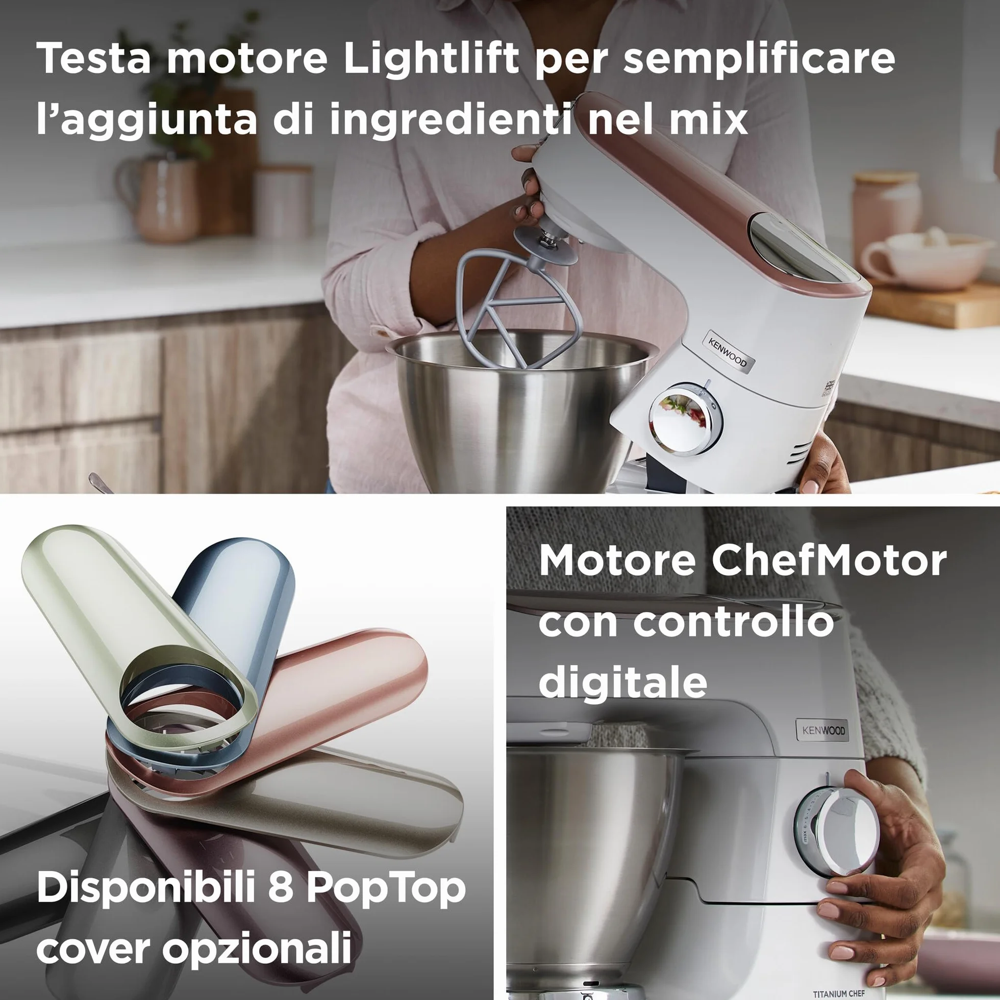 Kenwood Titanium Chef Baker Robot Kuchenny 5 l Biały