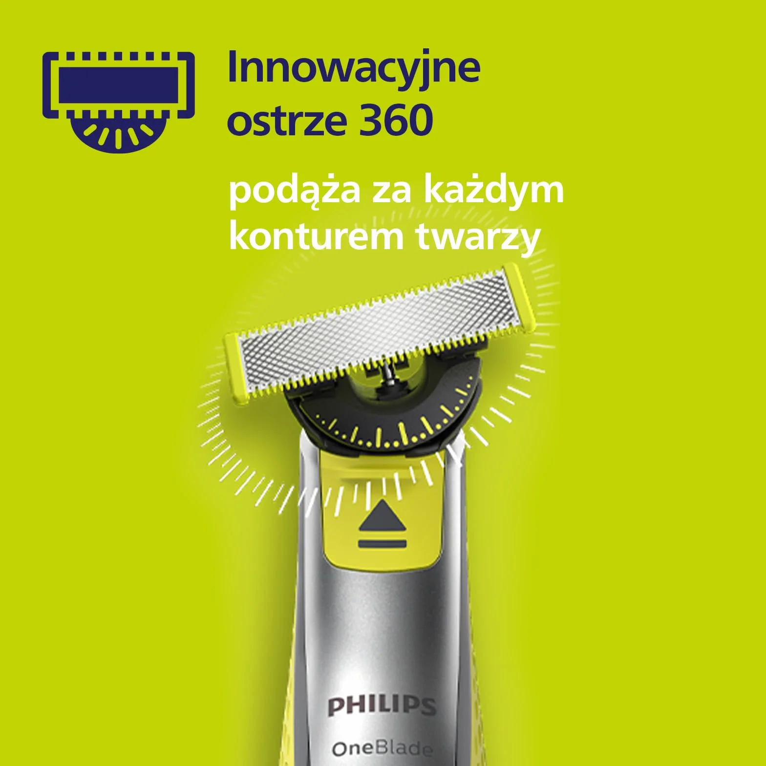 Philips OneBlade Original 360 ostrza do wszystkich modeli OneBlade i OneBlade Pro, 2 szt. (model QP420/60)
