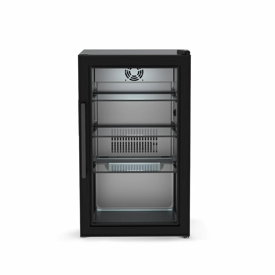 Cozze Elements Lodówka do kuchni outdoor 63 l chłodziarka na napoze z drzwiami ze szkła hartowanego LED wyświetlacz cyfrowy kompresor 3–10°C IP44